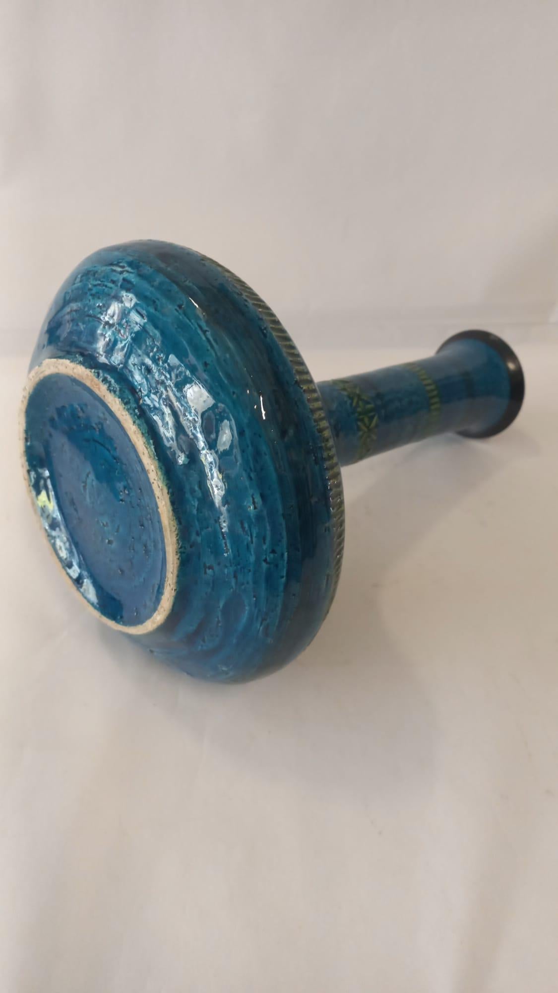 Ceramic Vintage ceramic vase by Aldo Londi for Bitossi, 1965 For Sale