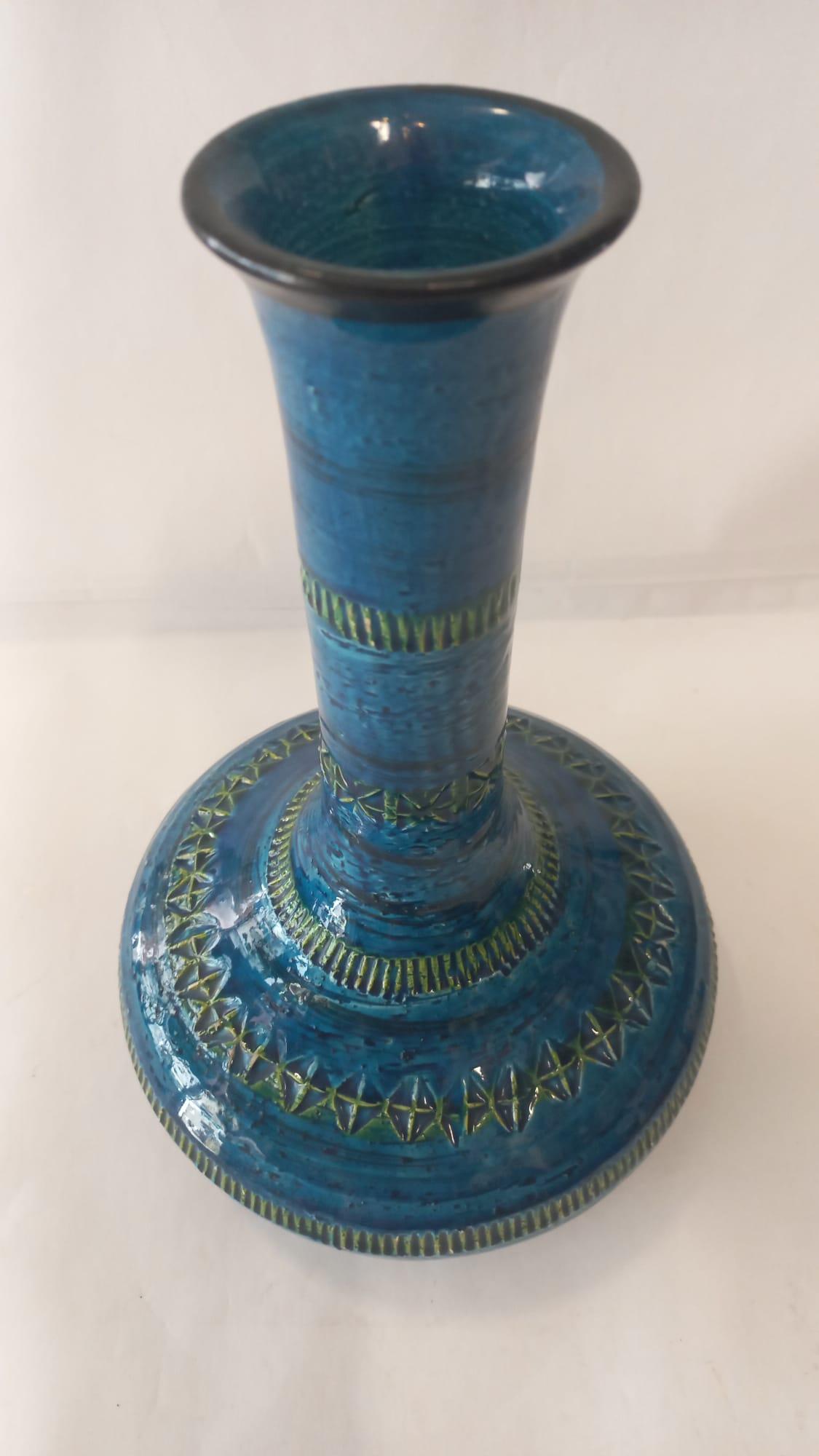 Vintage ceramic vase by Aldo Londi for Bitossi, 1965 For Sale 2