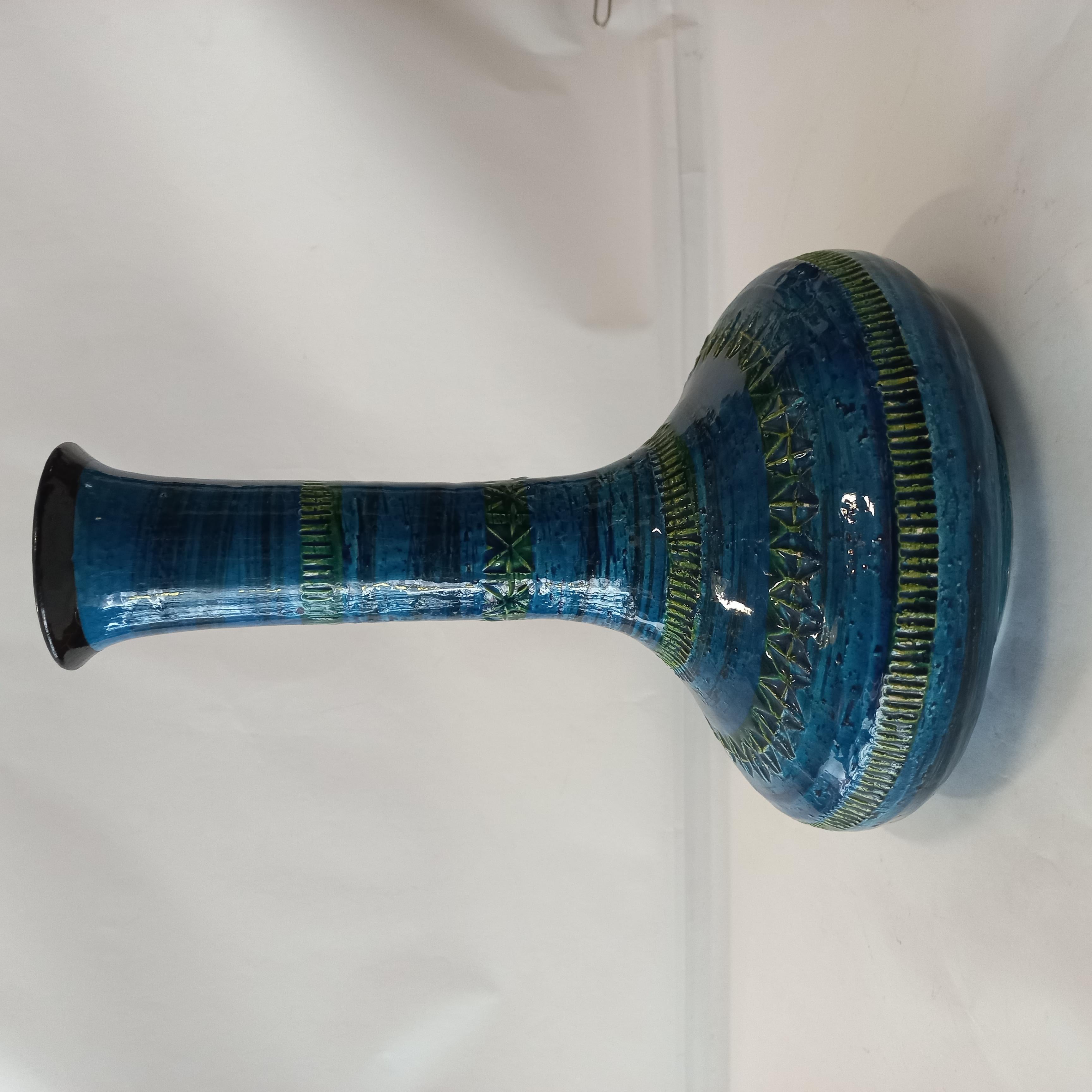 Vintage ceramic vase by Aldo Londi for Bitossi, 1965 For Sale 3