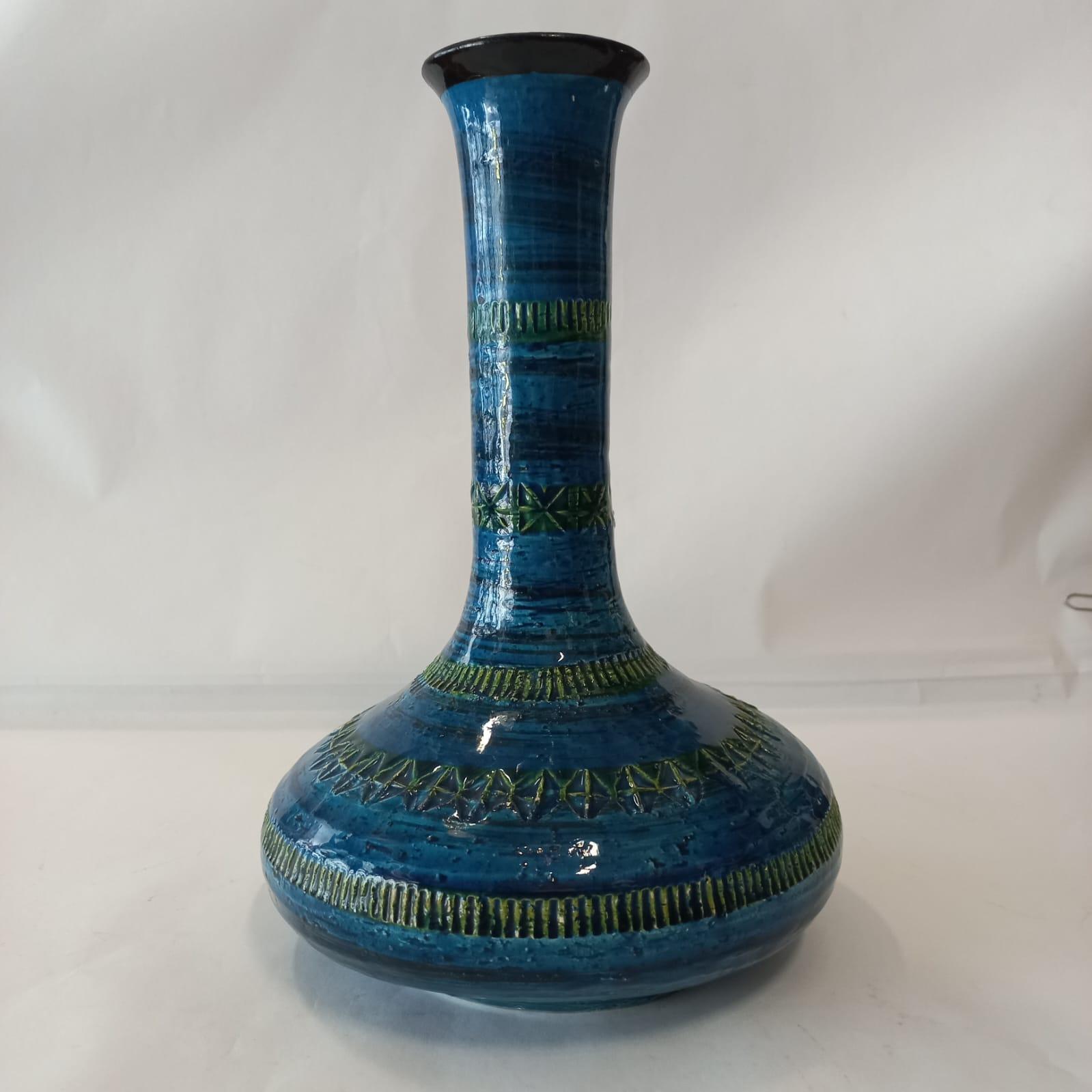 Vintage ceramic vase by Aldo Londi for Bitossi, 1965 For Sale 4