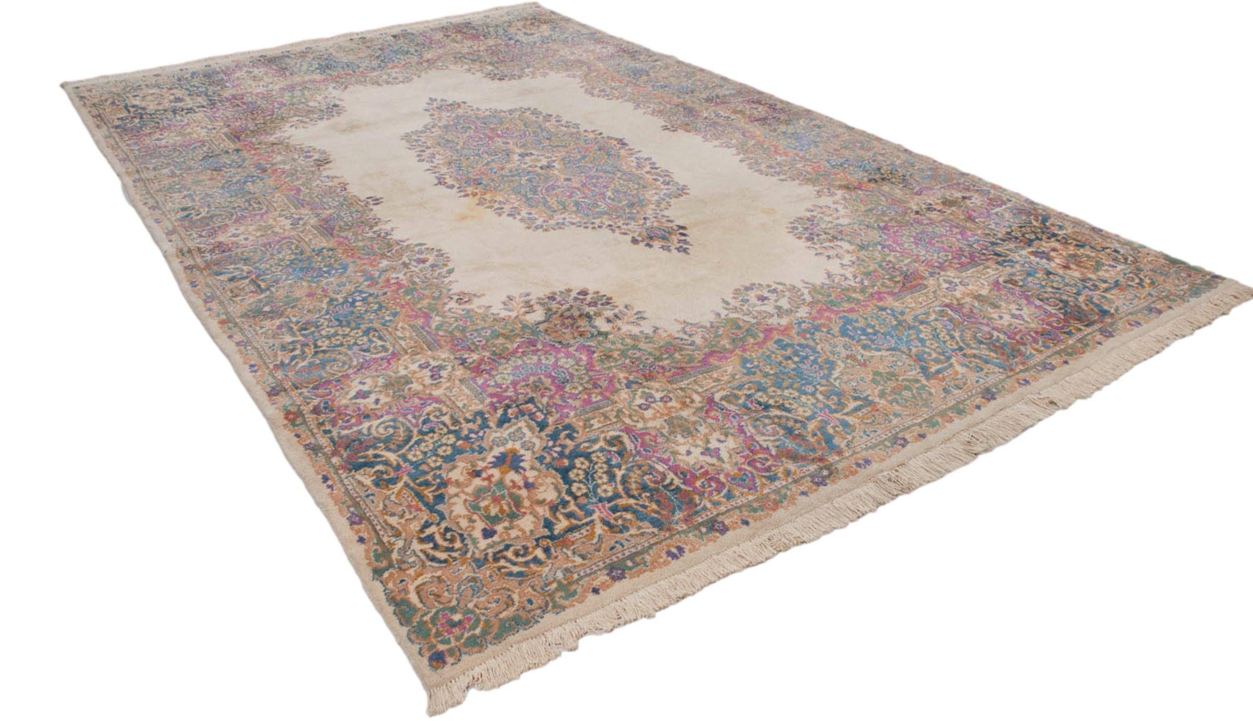 Vintage Kerman Carpet For Sale 5