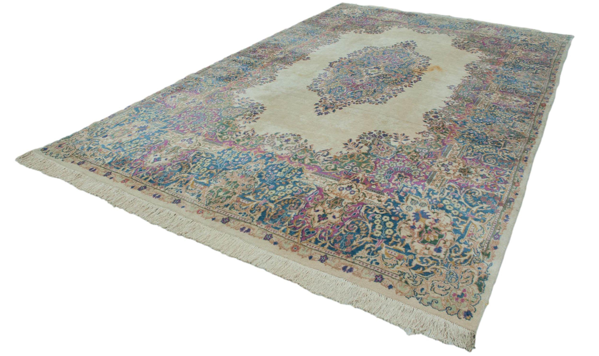 Vintage Kerman Carpet For Sale 6