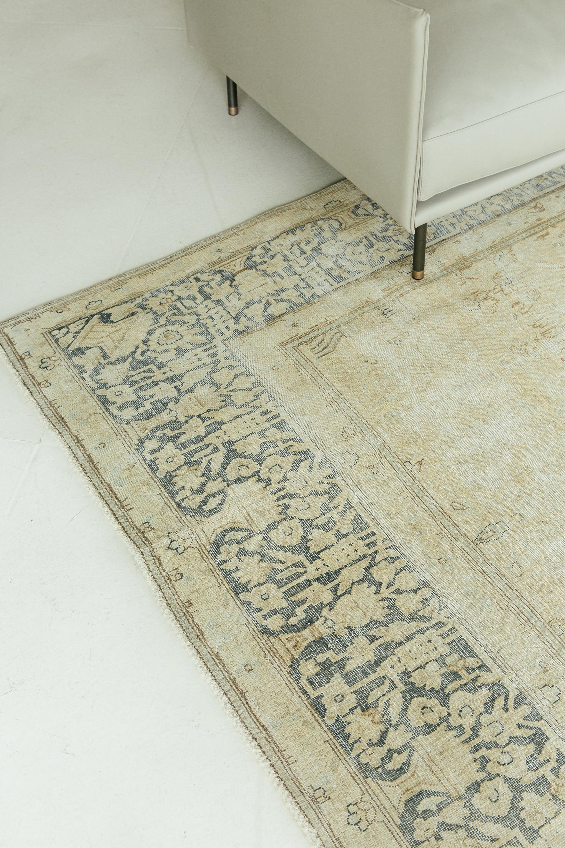 Vintage Kerman Distressed Teppich (Persisch) im Angebot