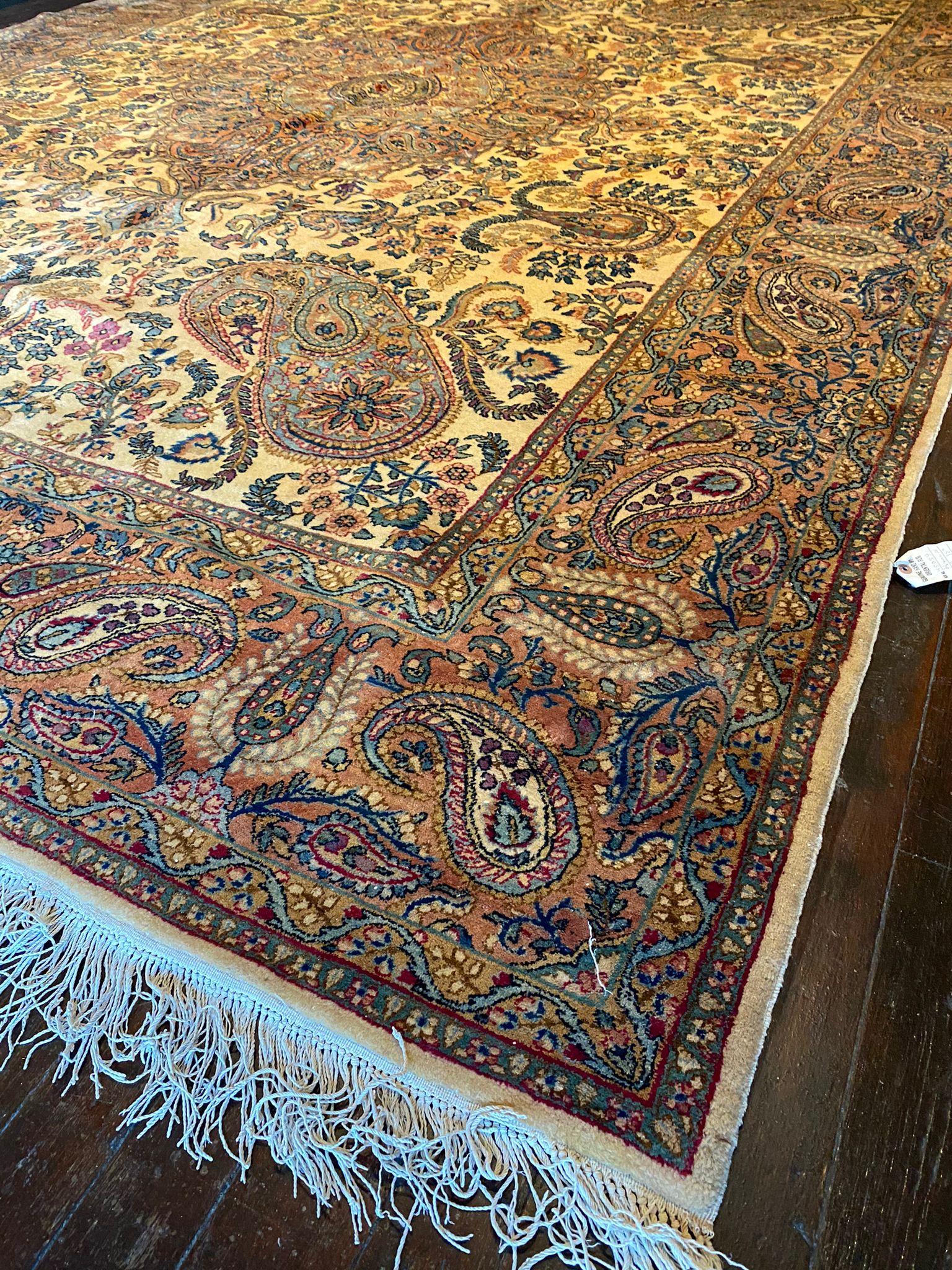 20th Century Vintage Kerman Persian Rug For Sale