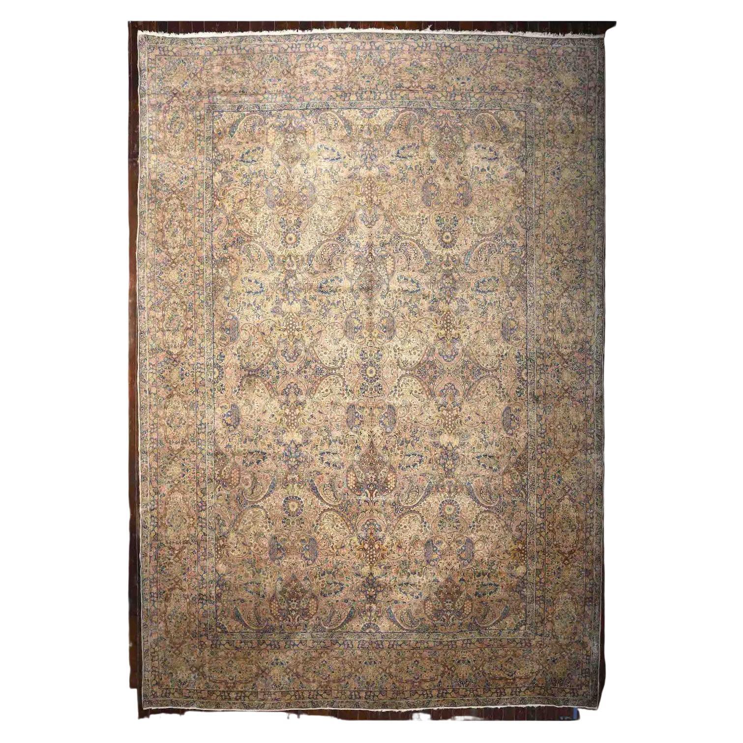 Kerman Persischer Vintage-Teppich im Angebot