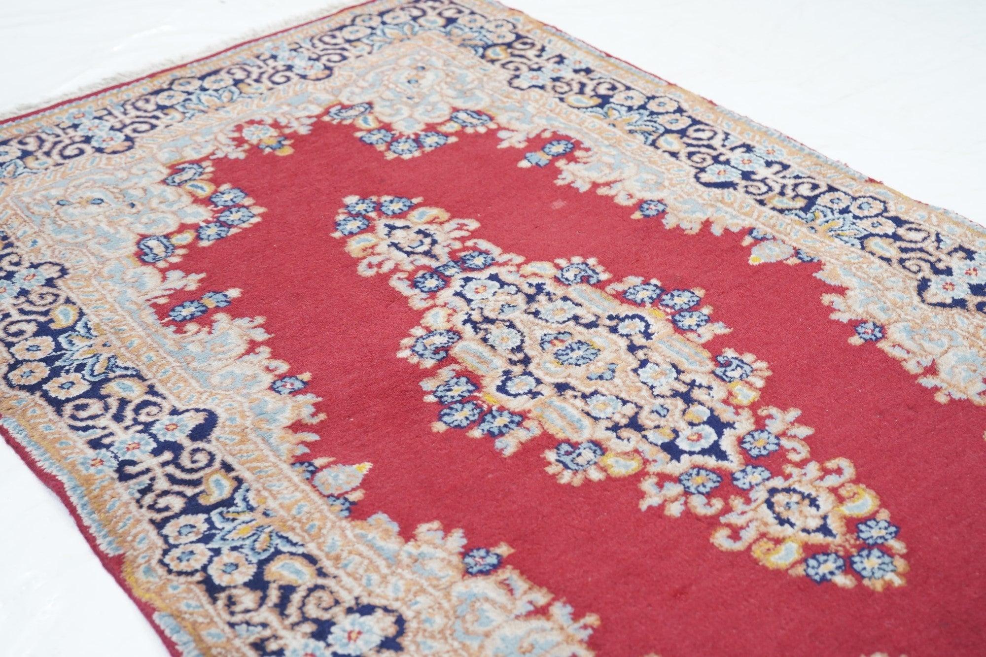 Kerman-Teppich im Vintage-Stil, 2'10