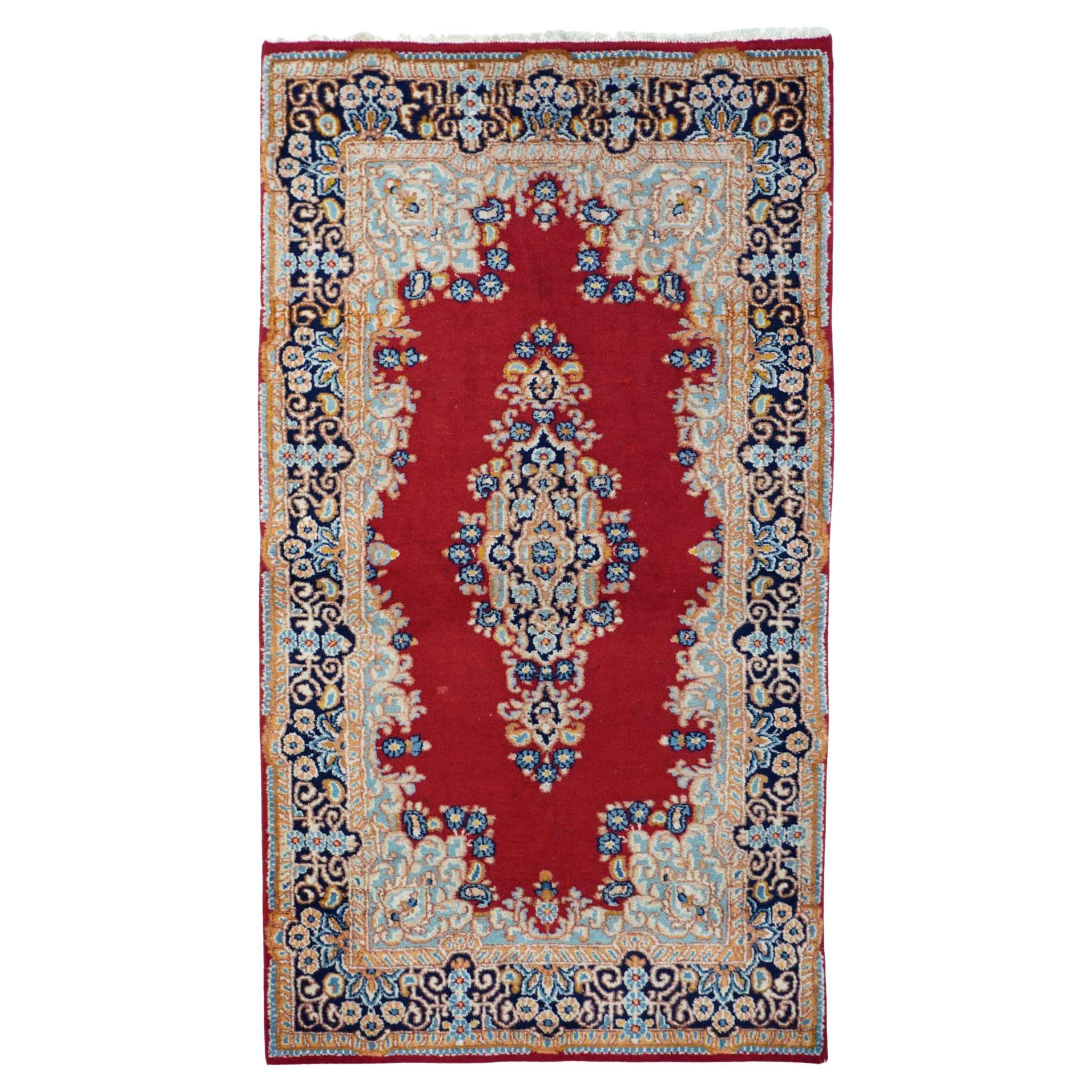 Vintage Kerman Rug 2'10" x 5'4"