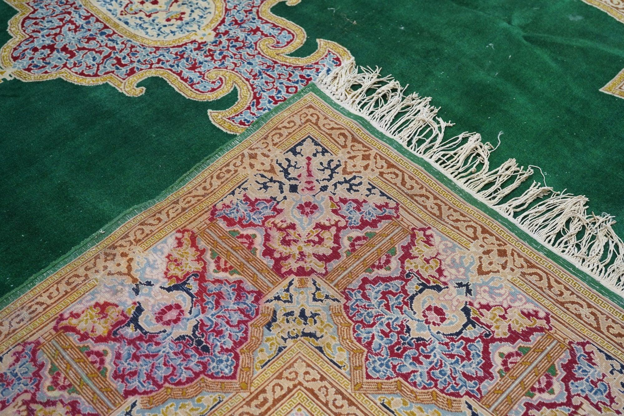Kerman-Teppich im Vintage-Stil 9'1'' x 12'3'' im Angebot 5
