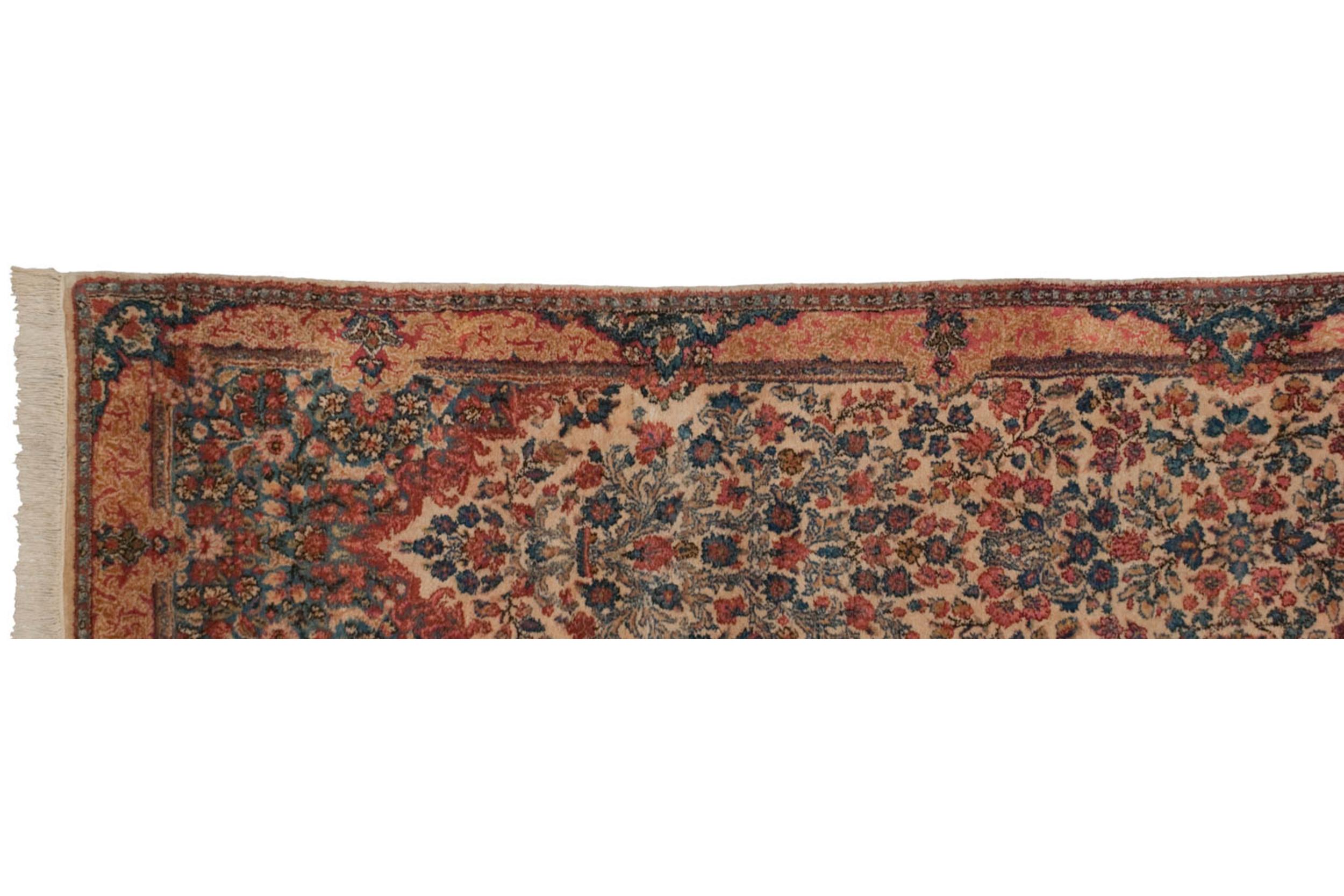 Vintage Kerman Rug Runner For Sale 4