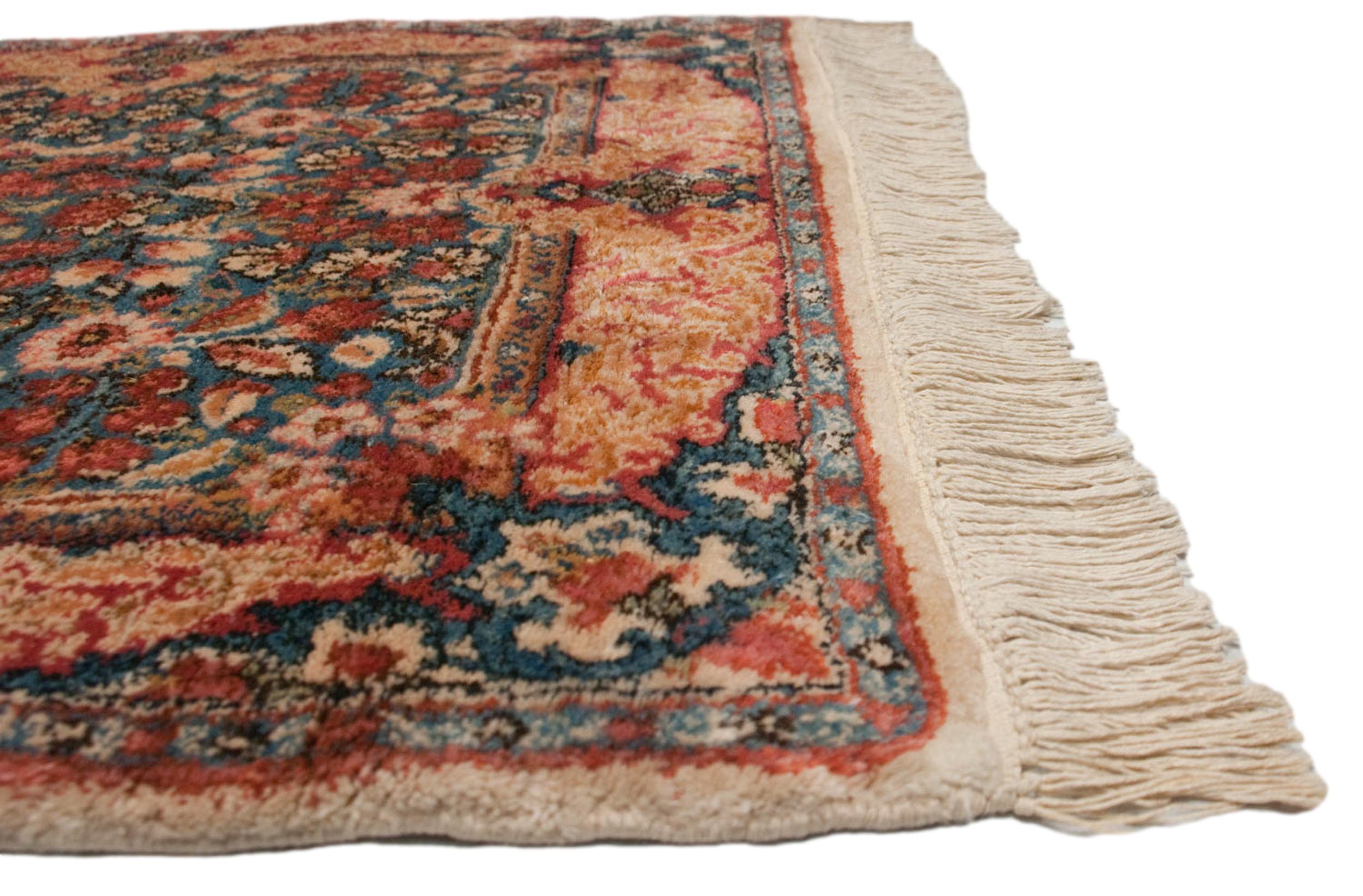 Vintage Kerman Teppich Läufer (Mitte des 20. Jahrhunderts) im Angebot