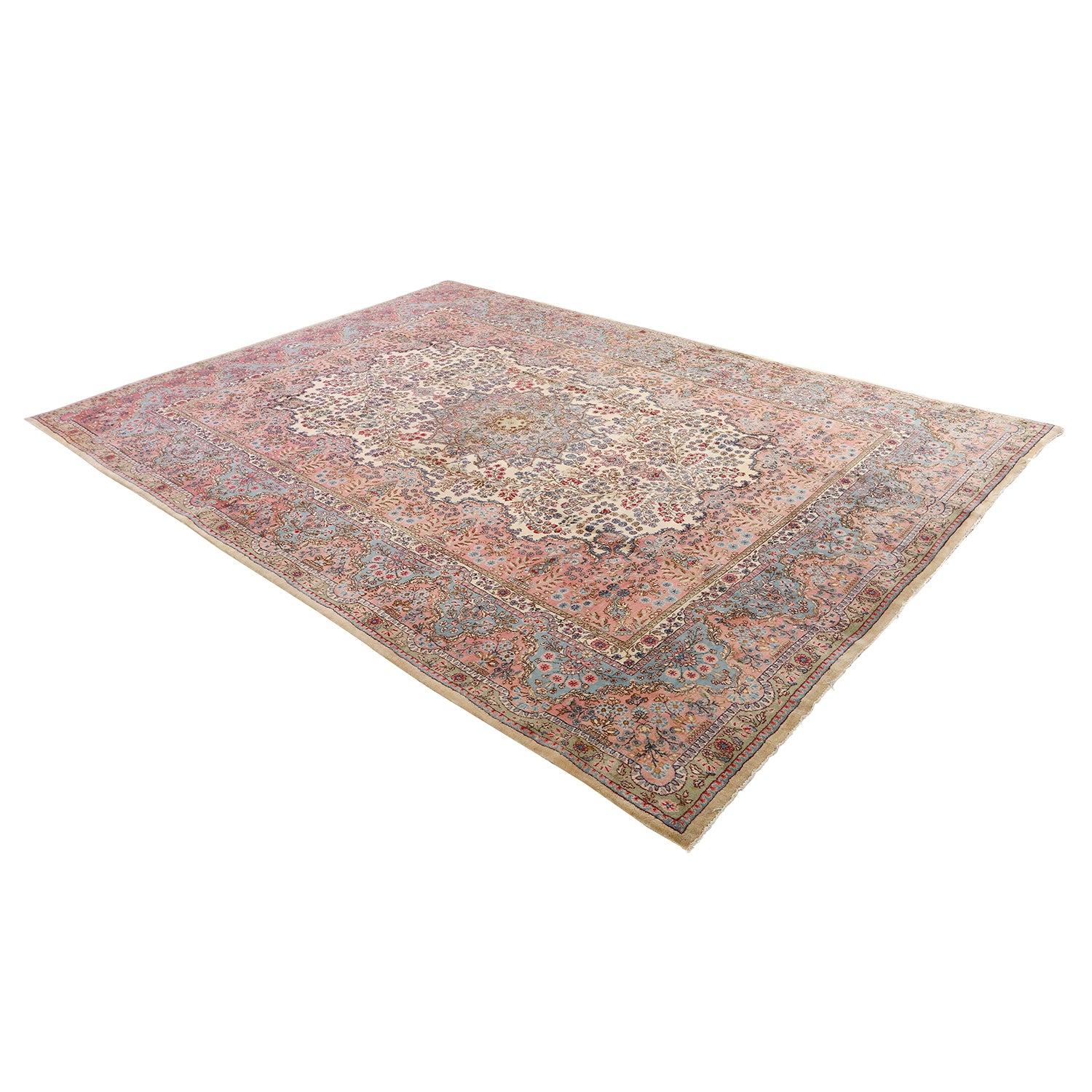 Perse Tapis Kerman - Taille : 12'4 X 8'10 en vente