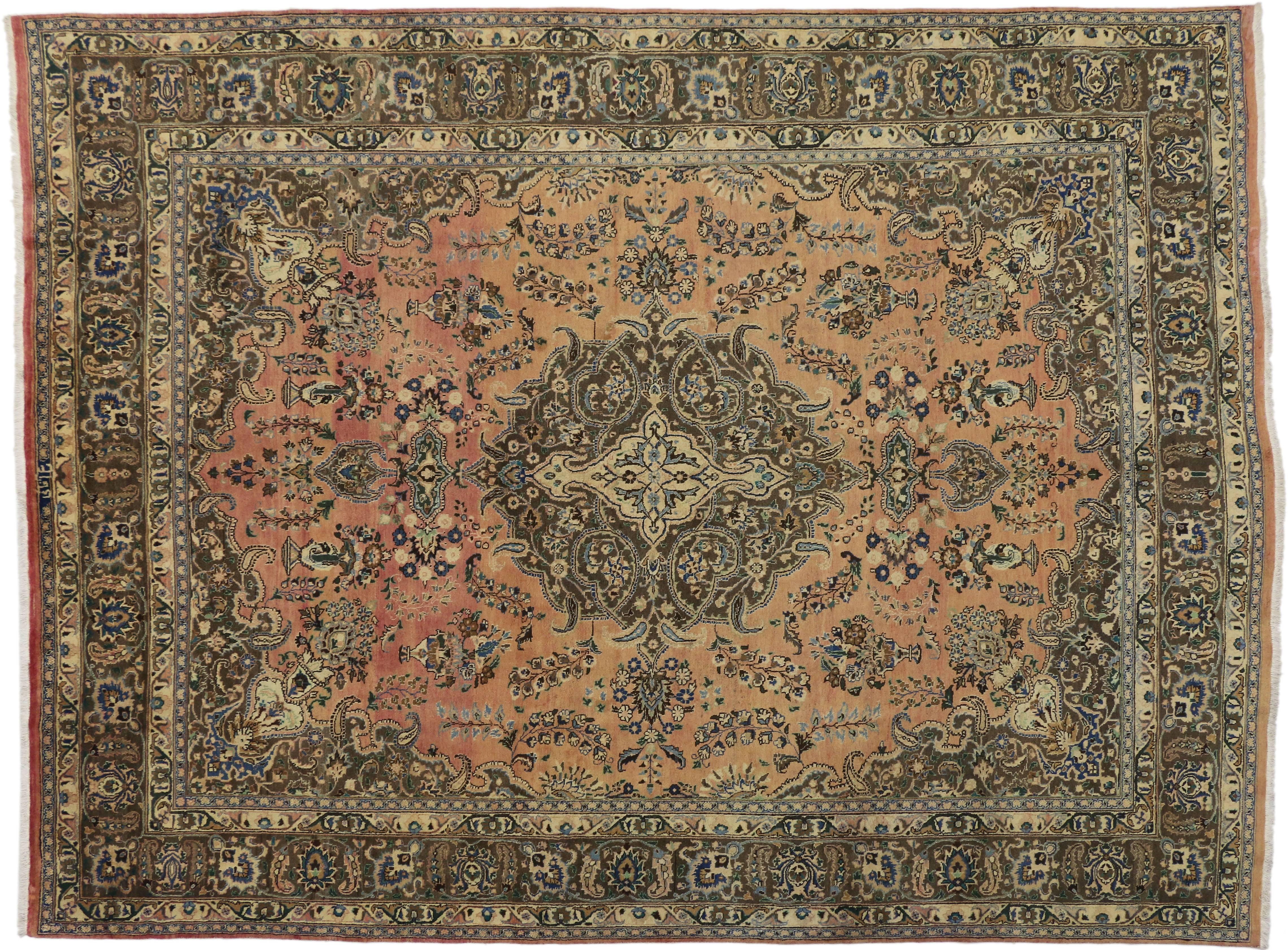 20th Century Vintage Khorassan Persian Rug with Traditional Style For Sale