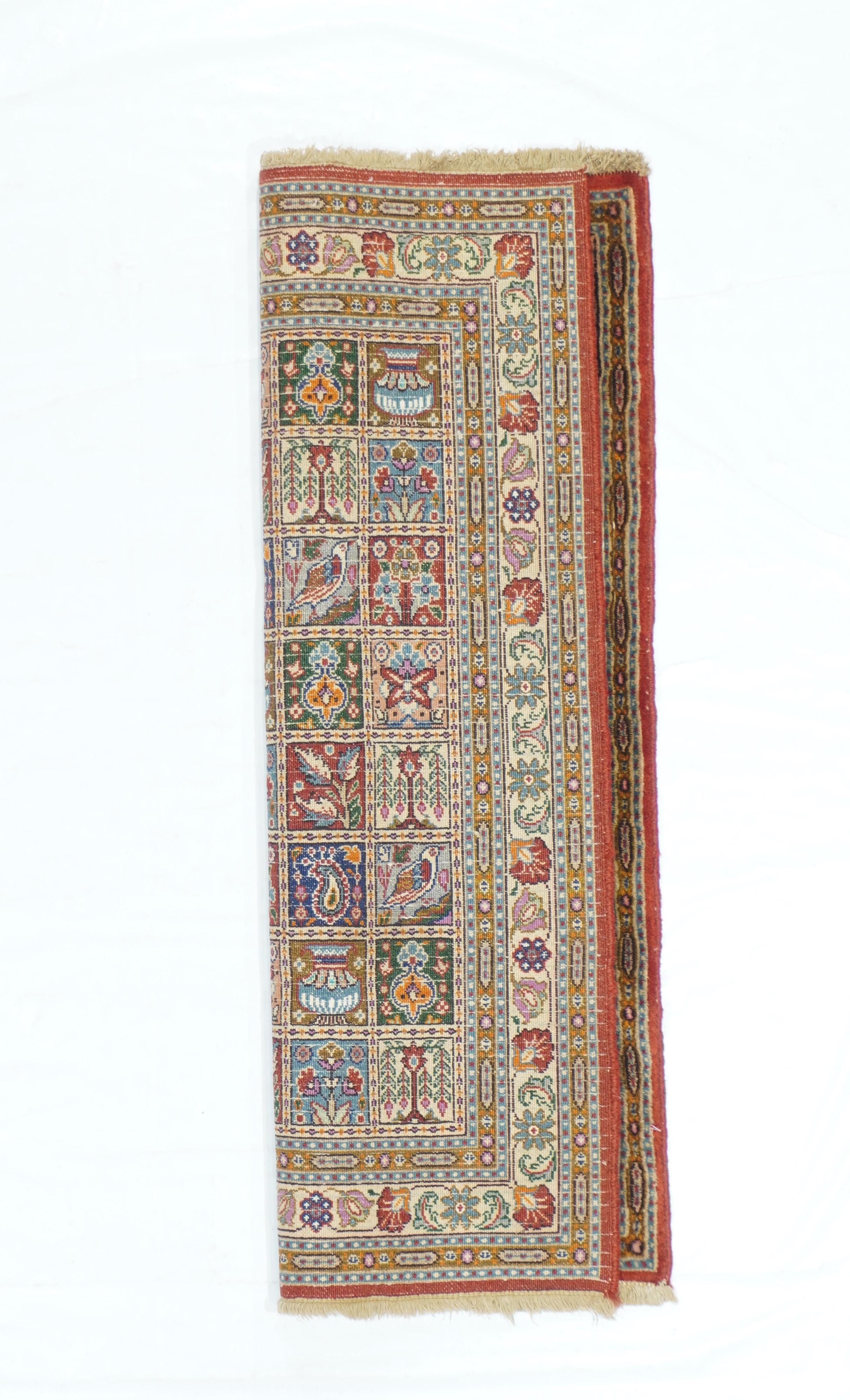 Vintage Khorassan rug 2' x 2.11''.