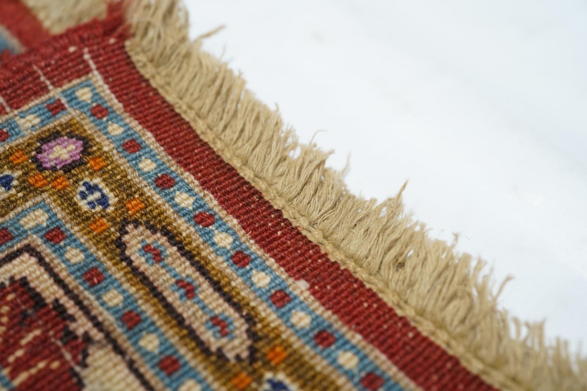 Khorassan-Teppich im Vintage-Stil, 2' x 2'11'' im Angebot 1