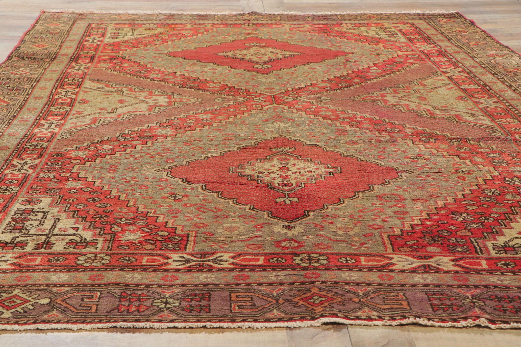 Vintage Turkestan Khotan Teppich (Wolle) im Angebot