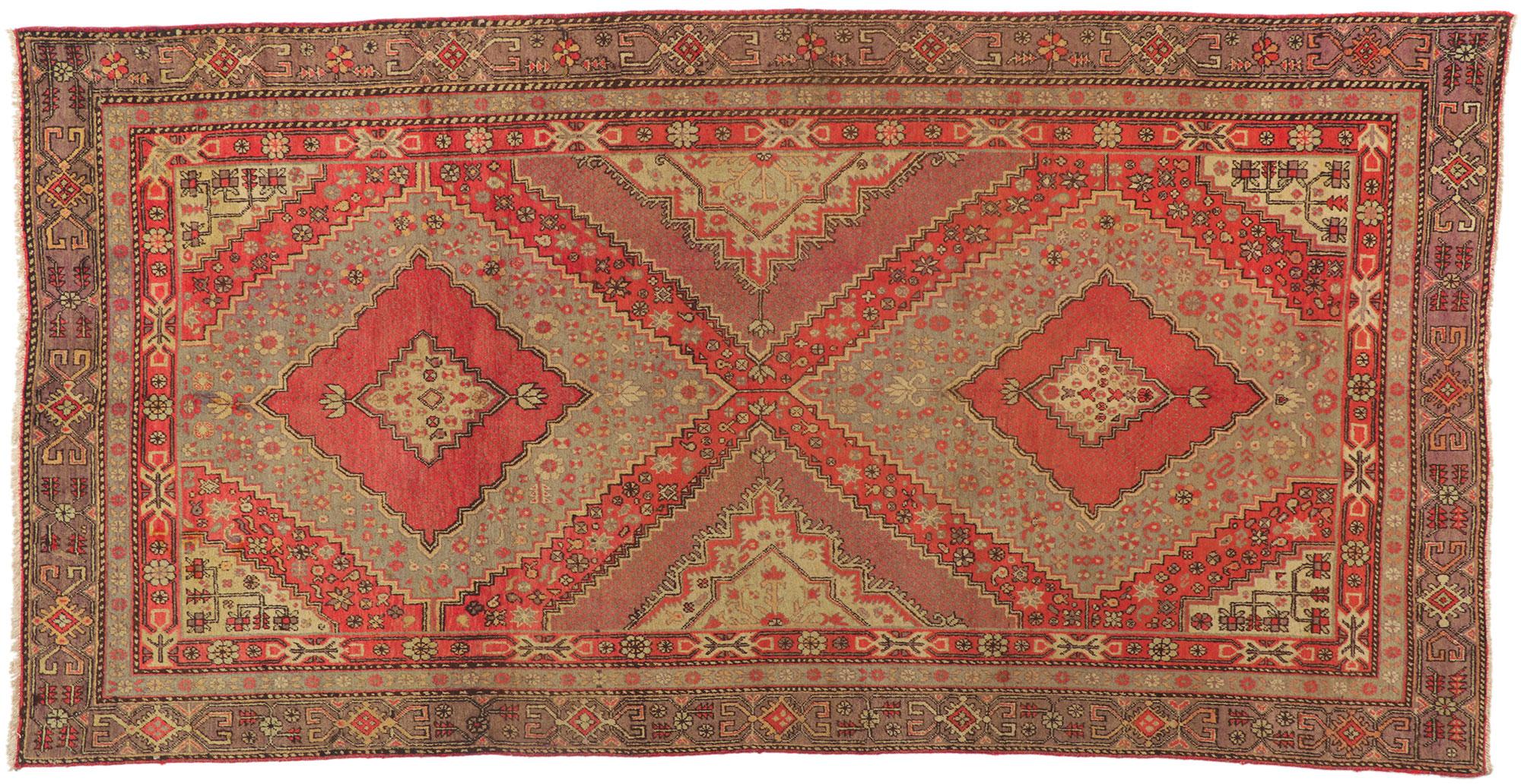Vintage Turkestan Khotan Rug For Sale 2
