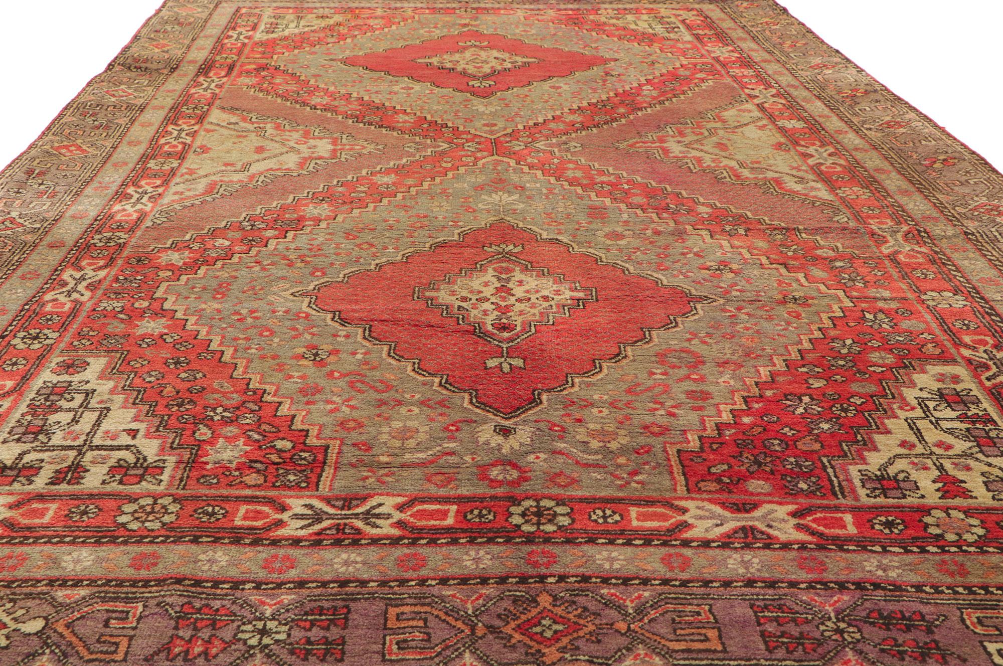 Vintage Turkestan Khotan Teppich (Handgeknüpft) im Angebot