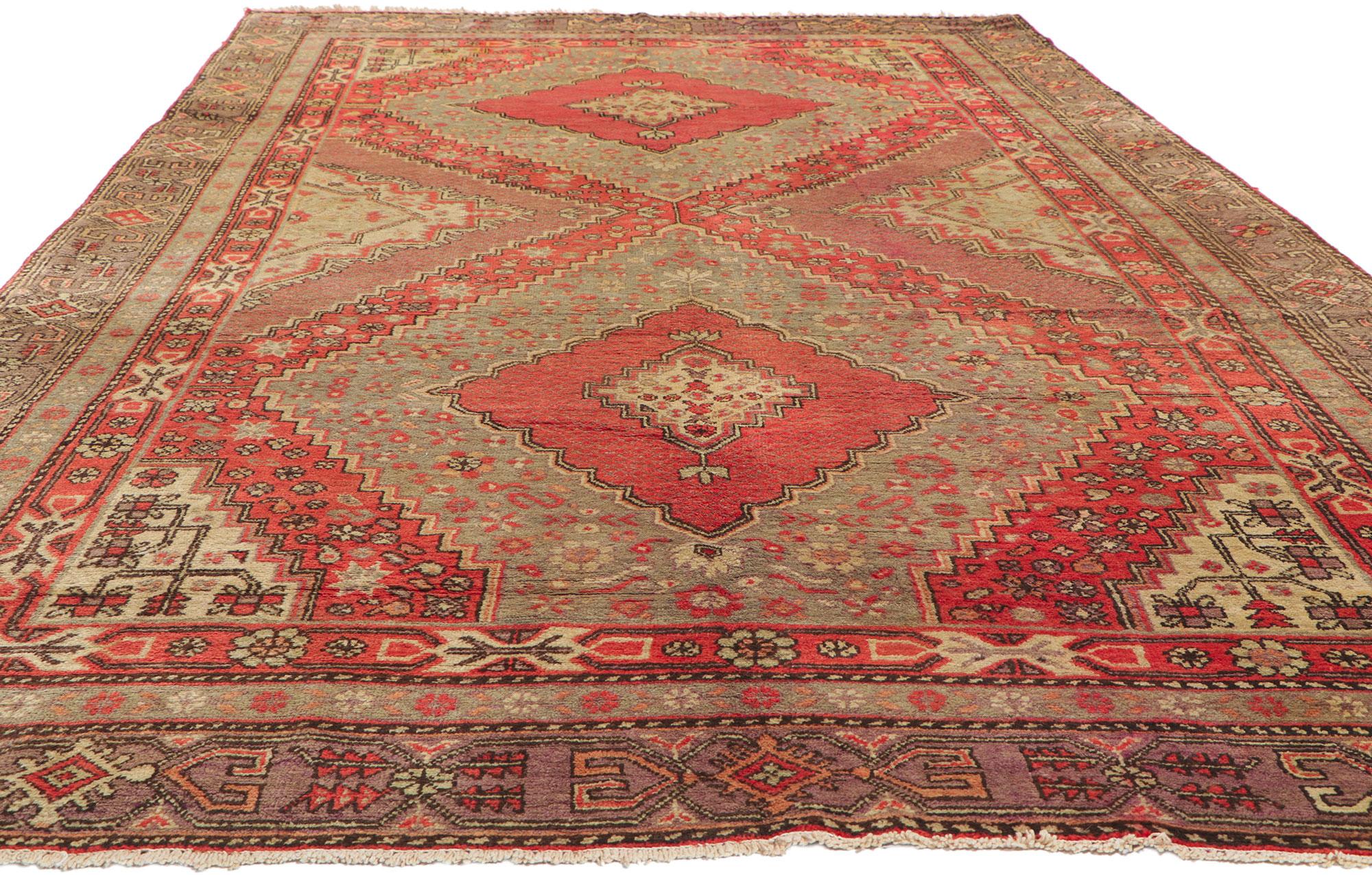 Vintage Turkestan Khotan Teppich (Turkmenisch) im Angebot