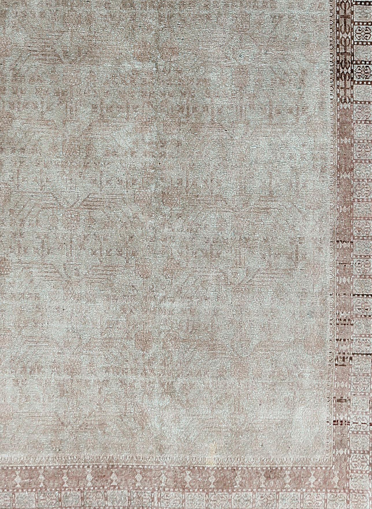 Khotan Vintage-Teppich in Galeriegröße, 6'5 x 13'1, Khotan im Zustand „Gut“ im Angebot in New York, NY