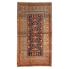 Turkestanischer Granatapfel-Teppich im Vintage-Stil, 1950-1970