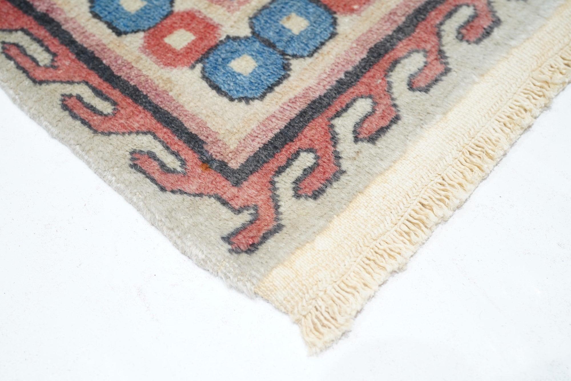 Cinese Tappeto Vintage Khotan 7'2