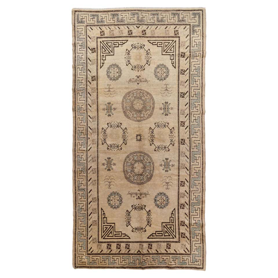 9'x12' Grey Khotan Rug For Sale at 1stDibs