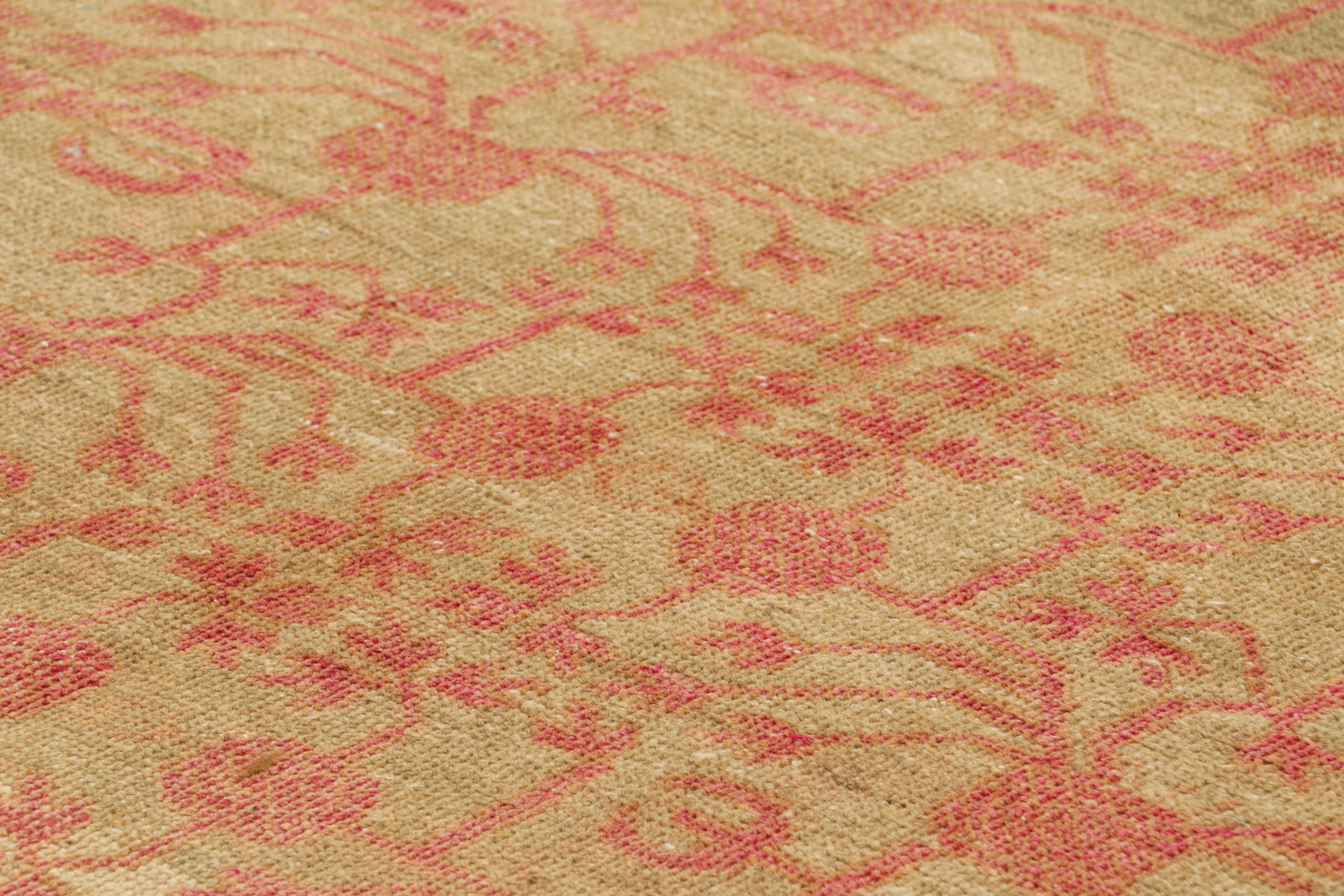Hand-knotted in wool, this 5x10 vintage Khotan rug, circa 1950-1960, originating from East Turkestan, features all-over pomegranate patterns

On the Design: 

From our collection of special timeless pieces, this vintage transitional Khotan rug