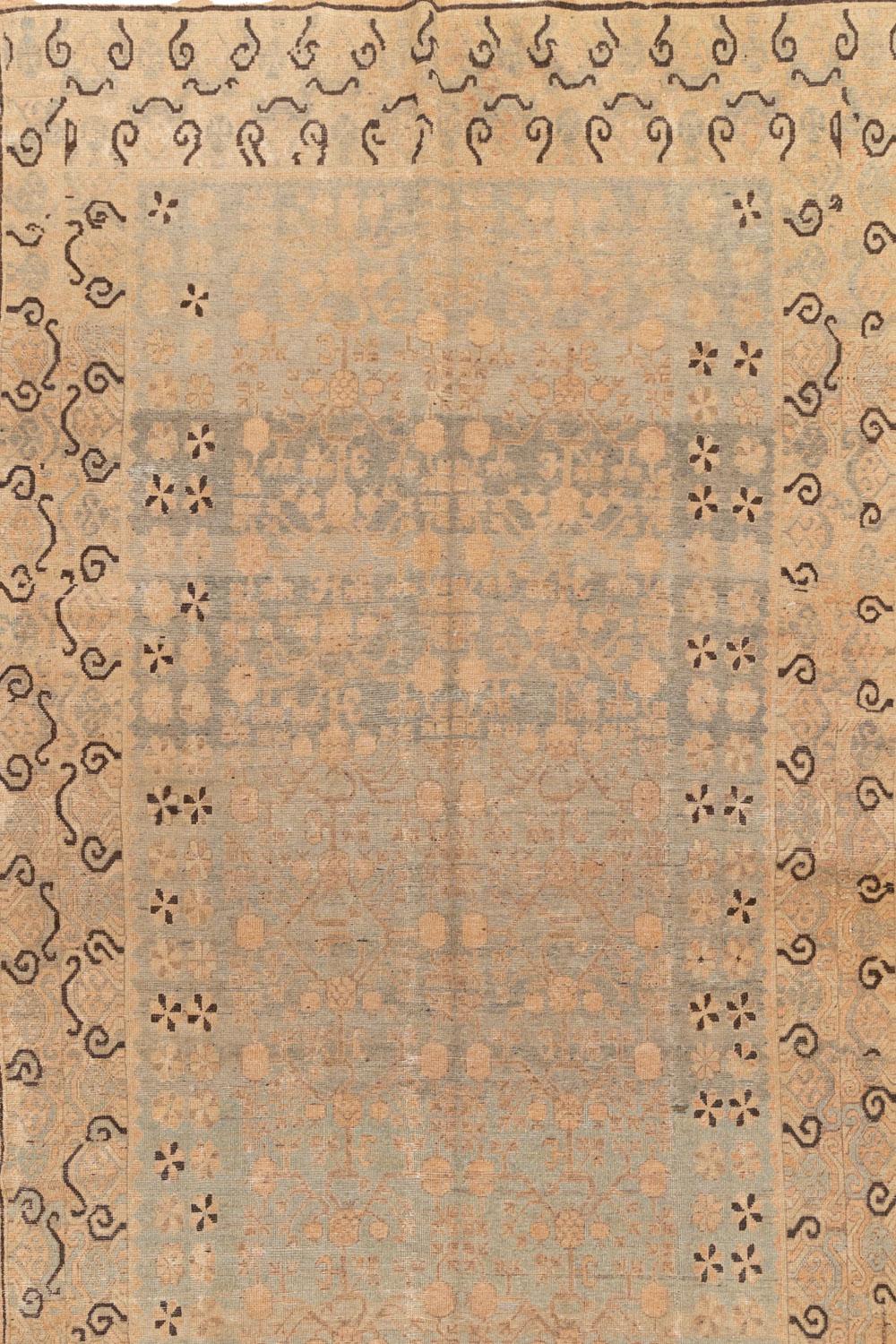 Vintage Khotan Teppich L2515 im Angebot 5