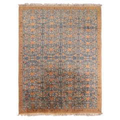 Used Khotan Rug Vintage Arts 
Craft Rug Vintage Art Nouveau Rug Geometric