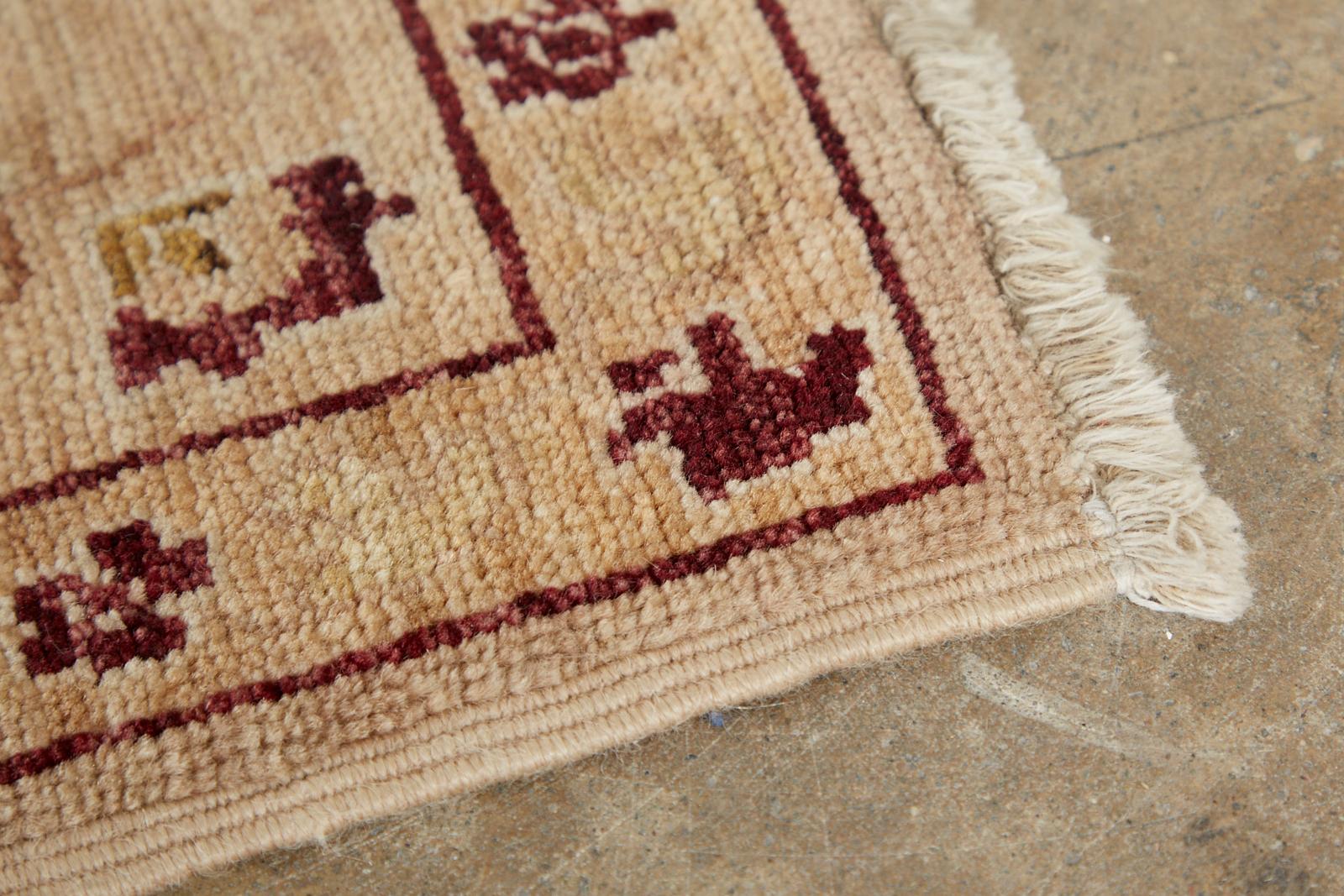 Khotan Style Beige Rug Carpet For Sale 8