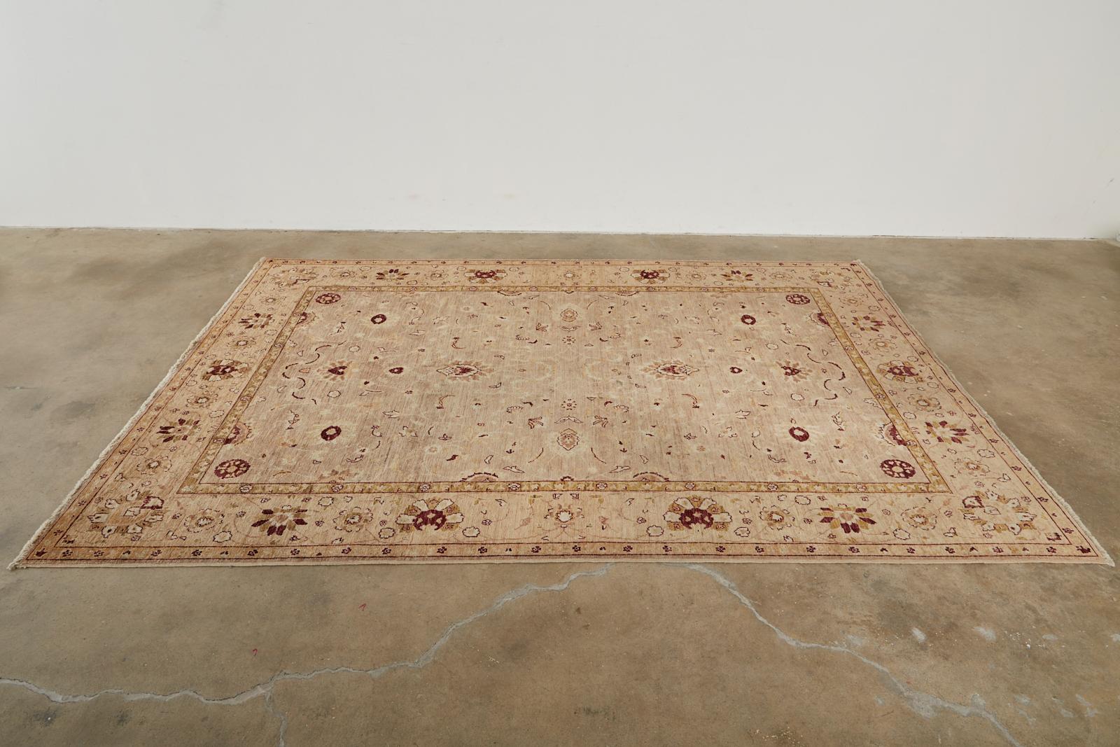 Central Asian Khotan Style Beige Rug Carpet For Sale