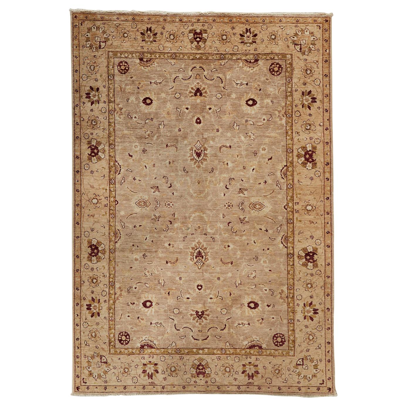 Khotan Style Beige Rug Carpet For Sale