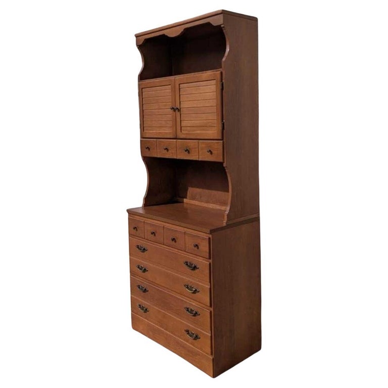 dresser and hutch English Pine Dresser Hutch / Cupboard – Emporium St. Louis