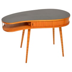 Vintage Kidney Shaped Desk Attributed to Eduard Ludvig