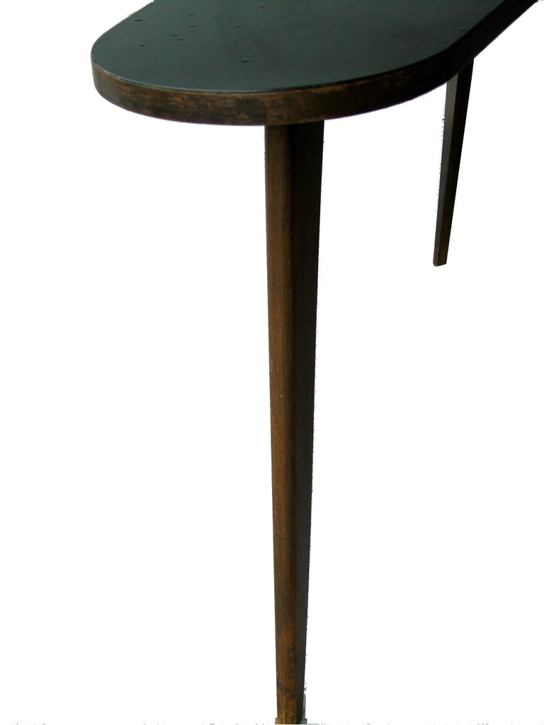 Vintage Kidney Shaped Wooden Coffee Table, 1950s For Sale ...