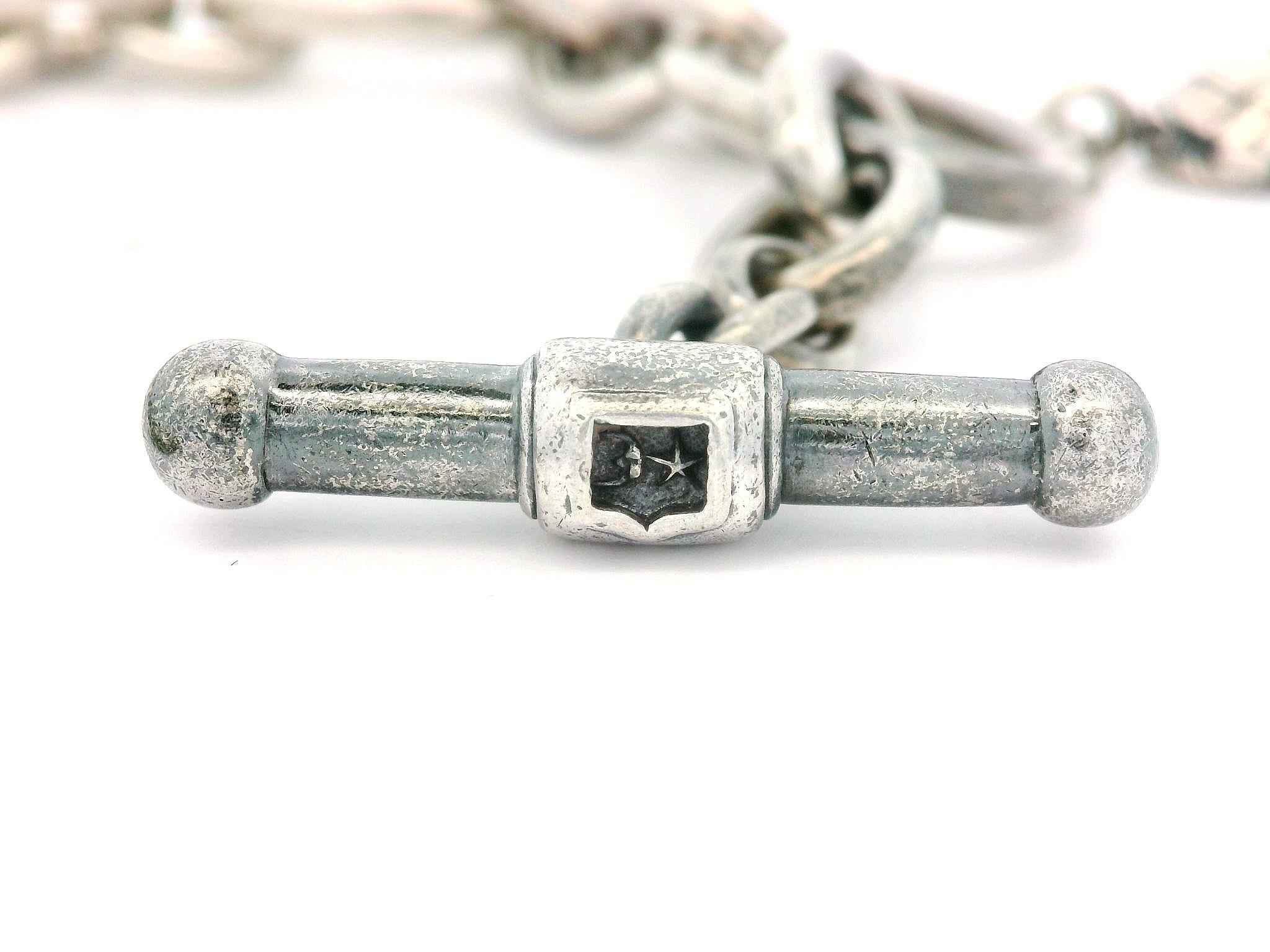 KIESELSTEIN-CORD Bracciale in argento sterling con coccodrillo e tartaruga e rana In condizioni buone in vendita a Montclair, NJ