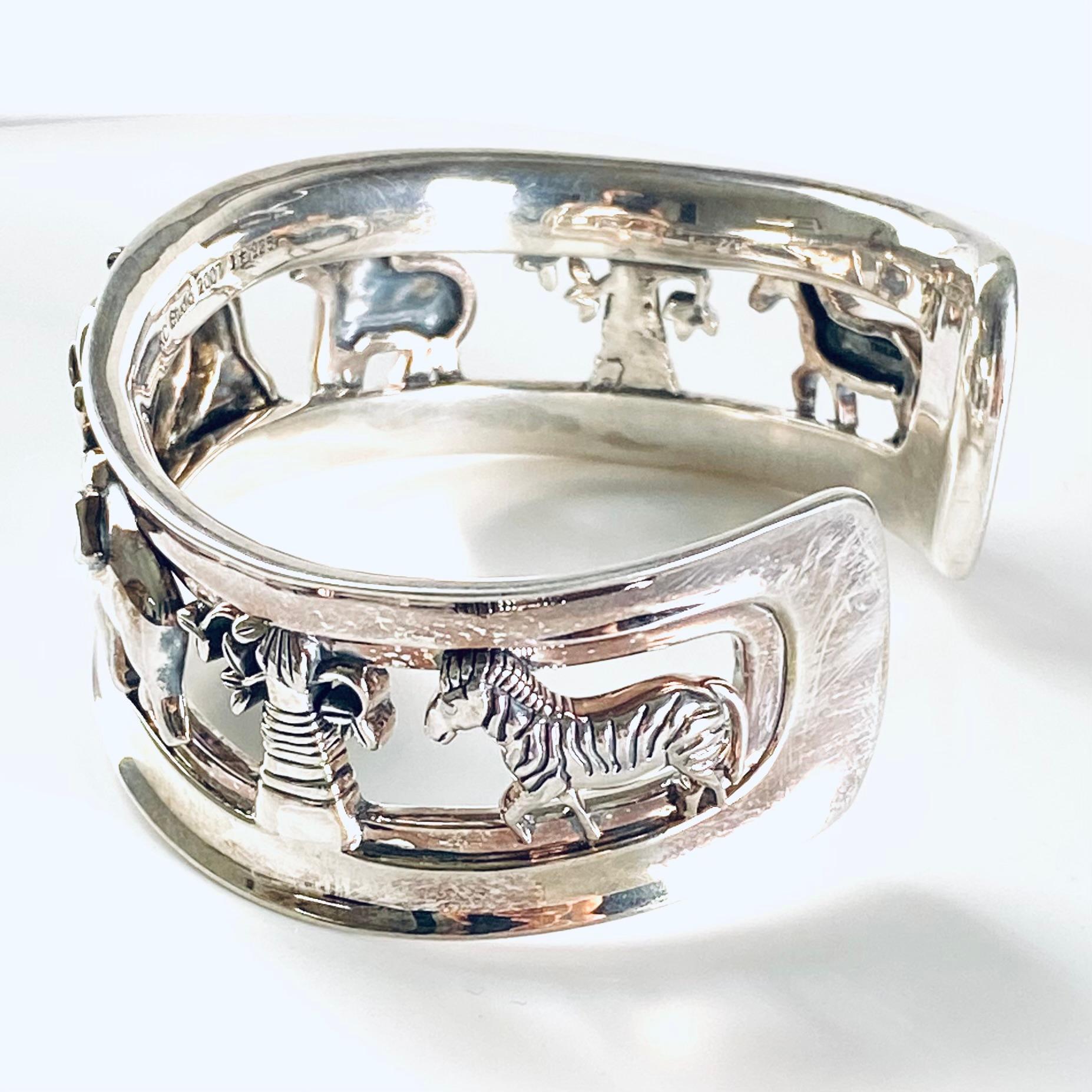 KIESELSTEIN-CORD Bracciale d'argento con elefante d'annata in vendita 8