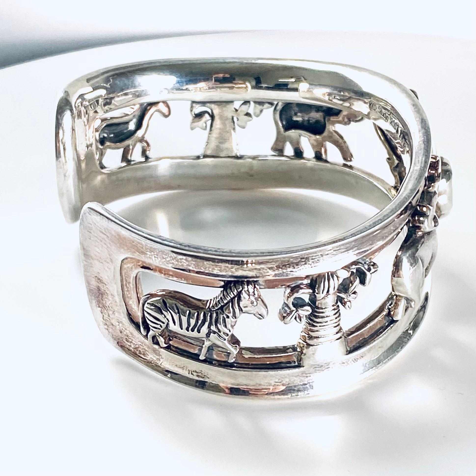 KIESELSTEIN-CORD Bracciale d'argento con elefante d'annata in vendita 9