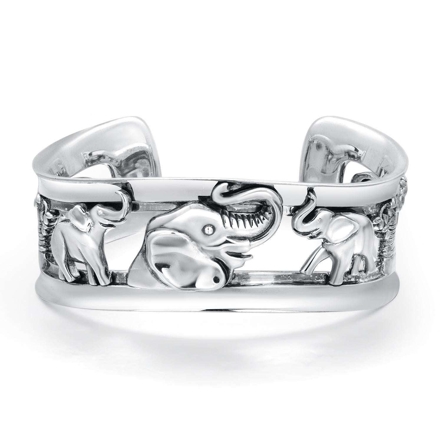 KIESELSTEIN-CORD Bracciale d'argento con elefante d'annata in vendita 3