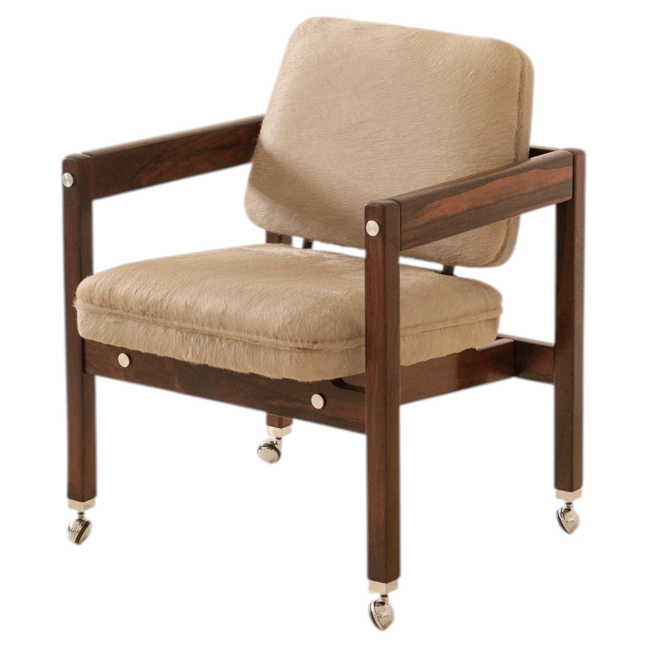 Sillón vintage de palisandro "Kiko" de Sergio Rodrigues, años 60, Brasil de mediados de siglo
