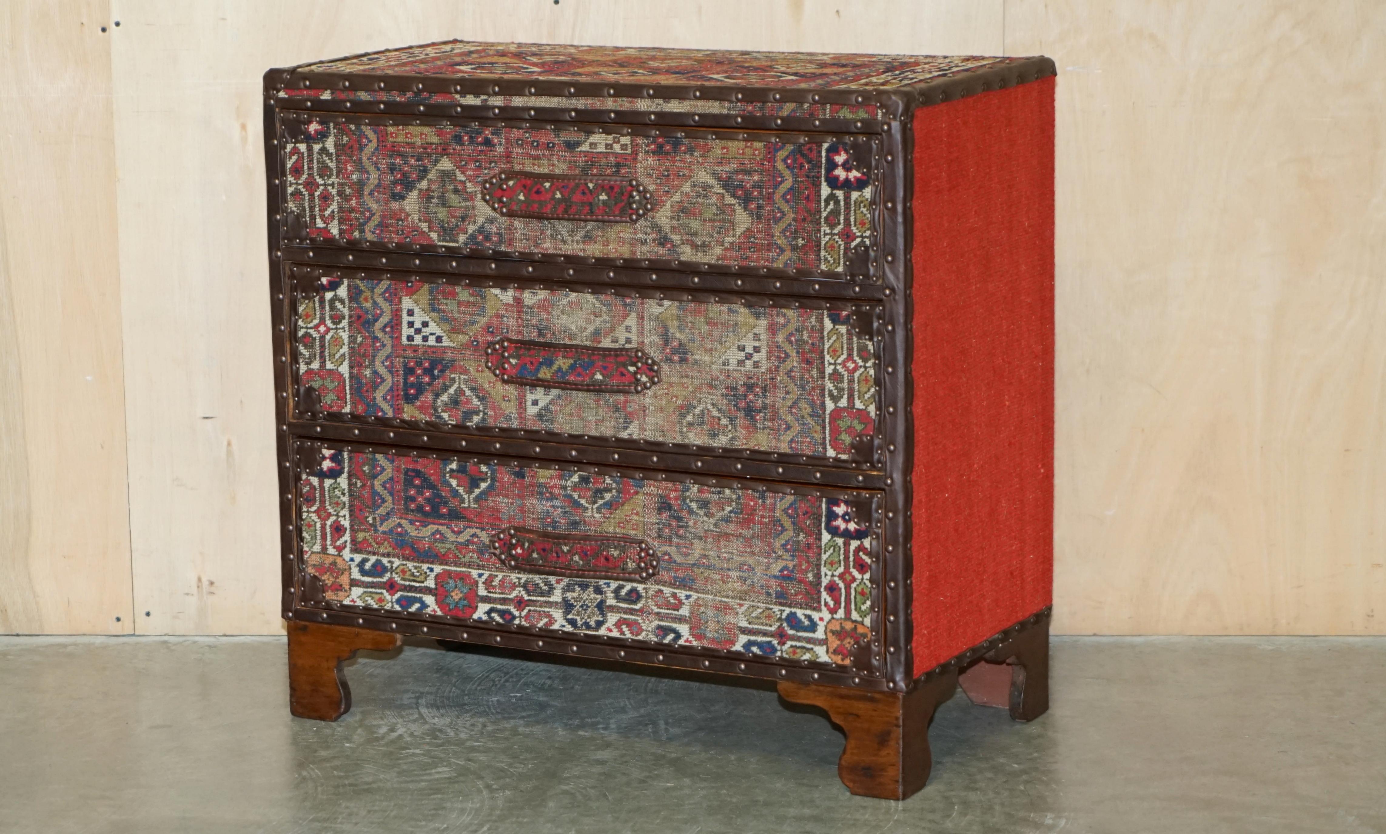 Royal House Antiques

Royal House Antiques is delighted to offer for sale this very rare and highly collatable Victorian brown leather and Kilim upholstered chest of drawers 

Please note the delivery fee listed covers within the M25 only for the