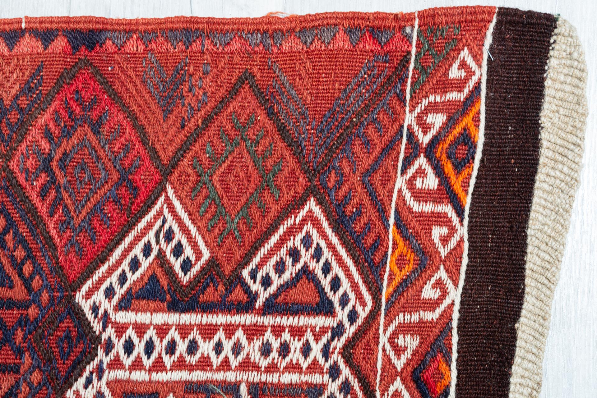 Wool Vintage Kilim- cicim For Sale