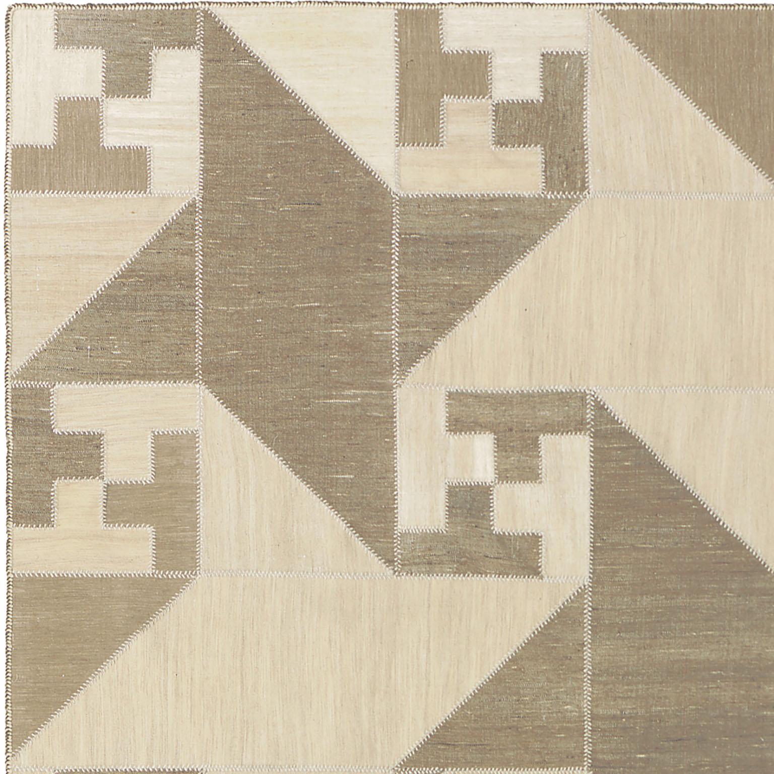 Vintage-Kilim-Komposition aus persischen Paneelen, um 1940.