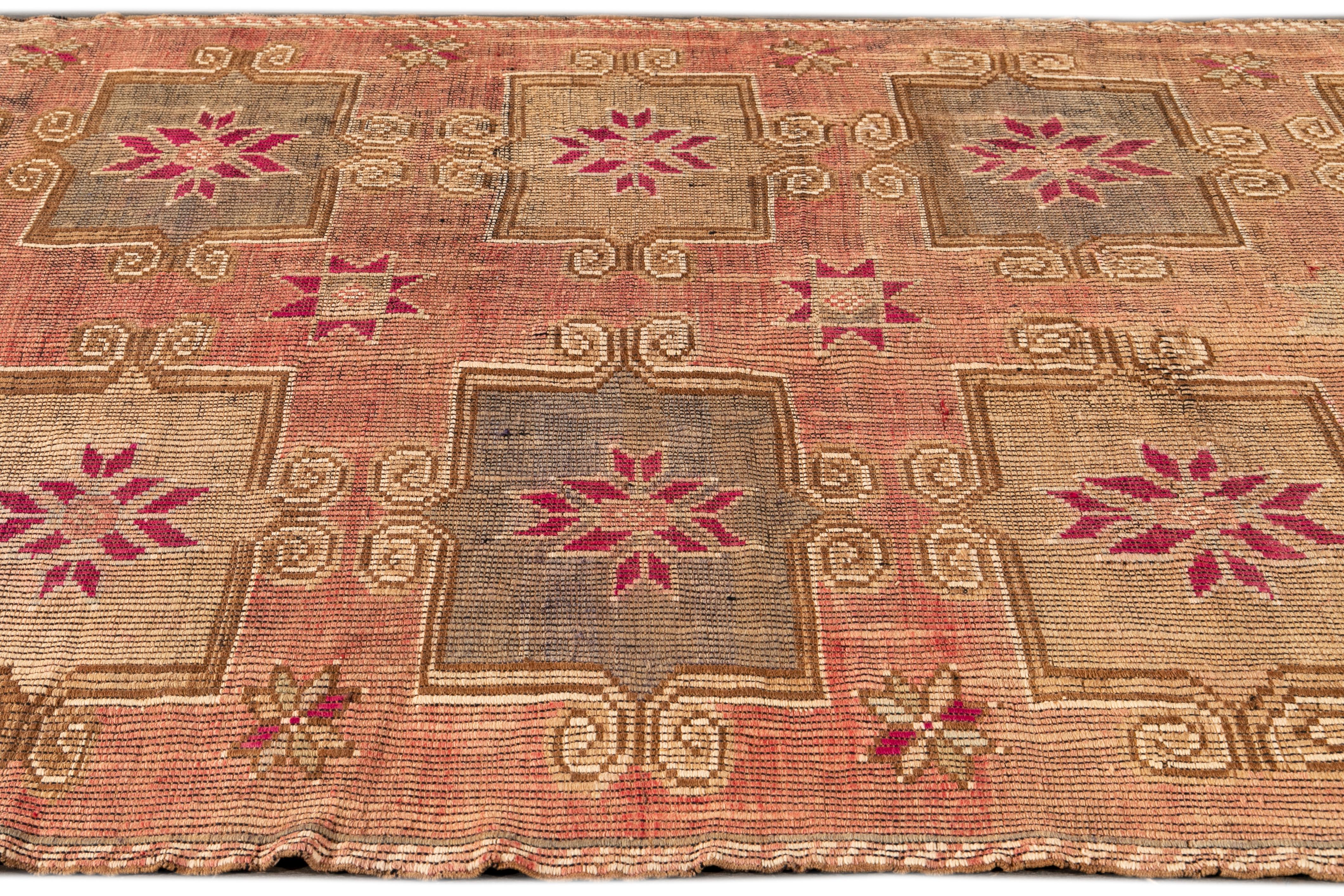 Wool Vintage Kilim Flat-Weave Rug