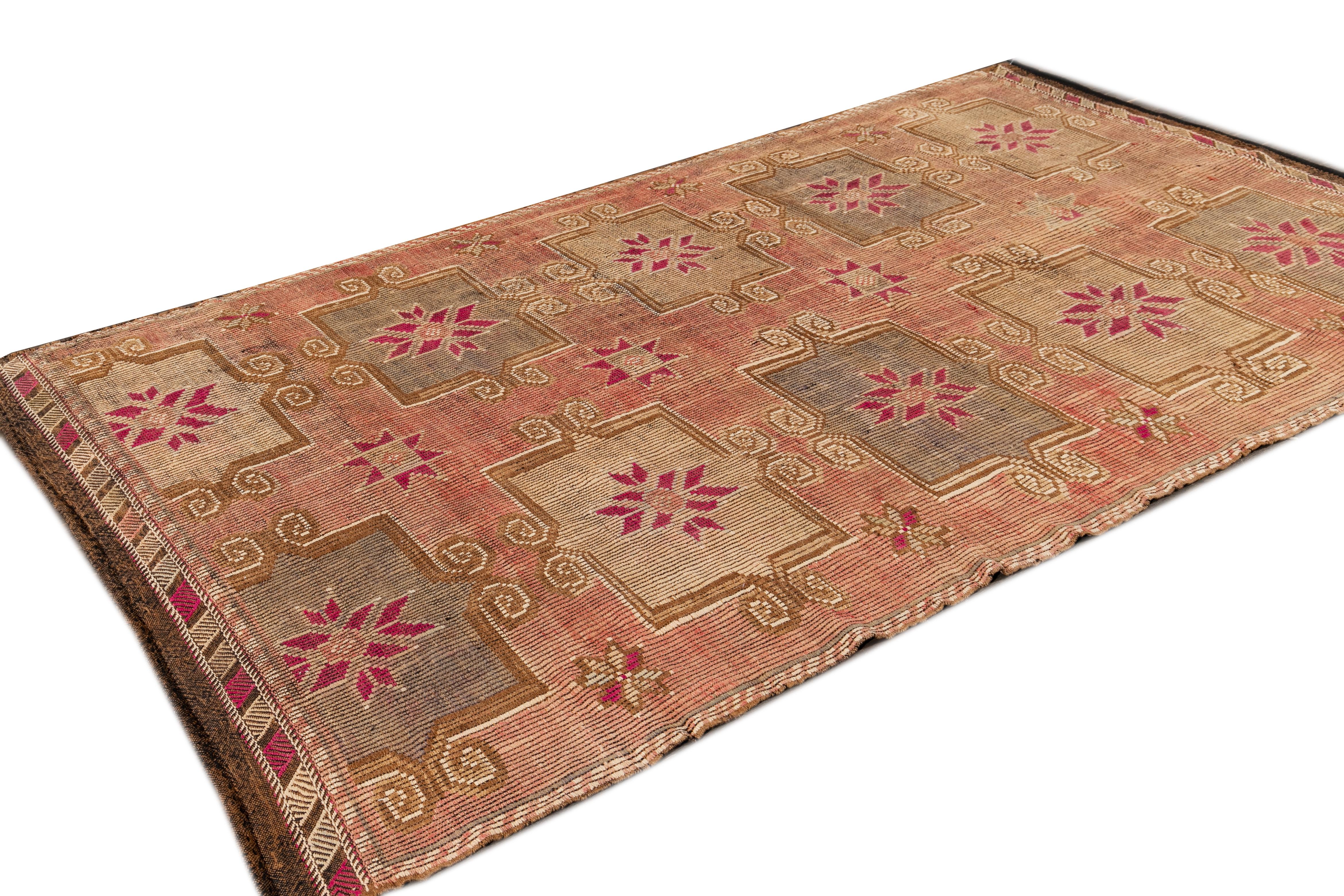 Vintage Kilim Flat-Weave Rug 1