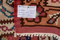 Vintage Turkish Kilim Rug, Hand-Woven Wool, Mid-20th Century