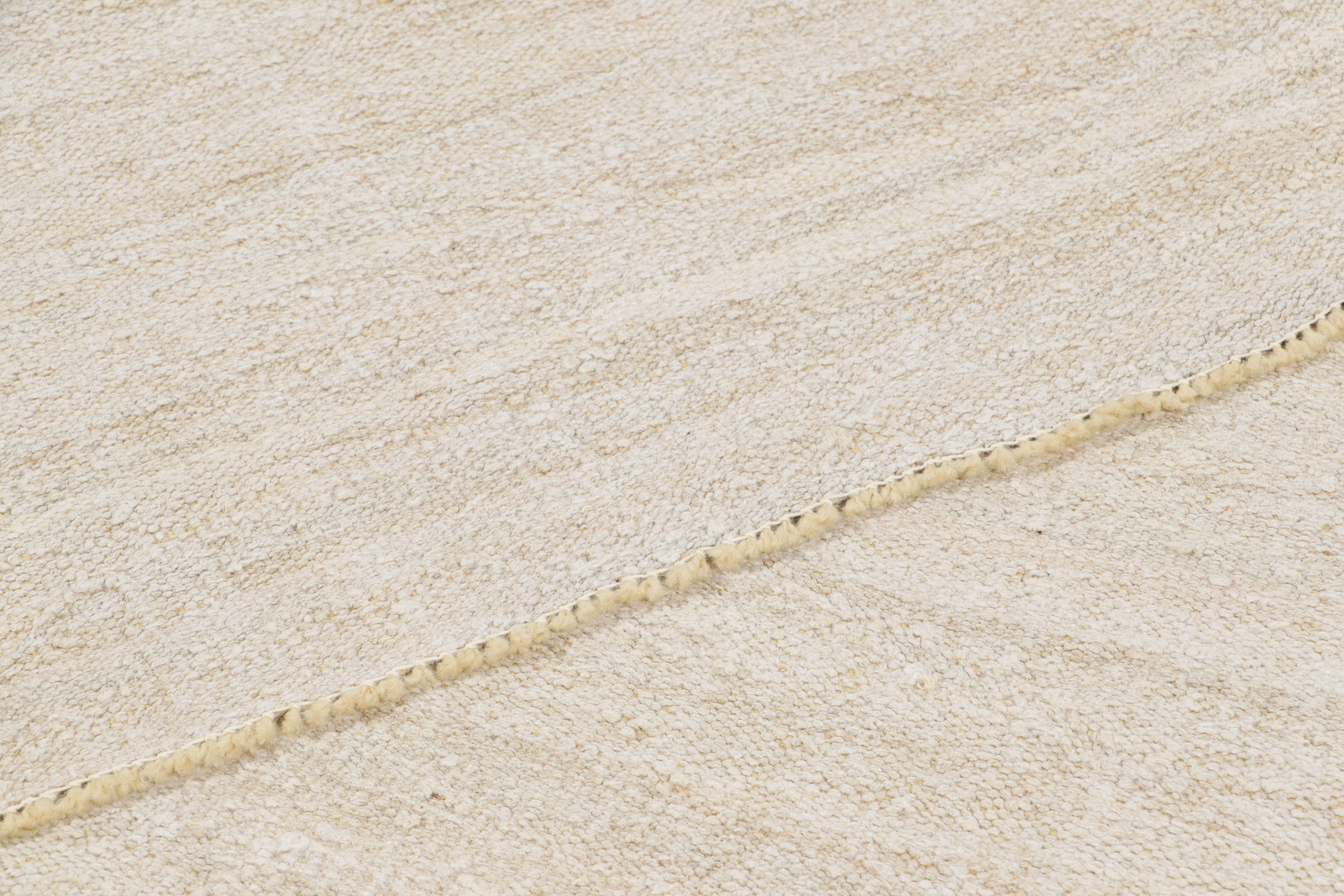 Wool Vintage Kilim in Ivory and Cream White Tones and Neutrals  Rug & Kilim For Sale