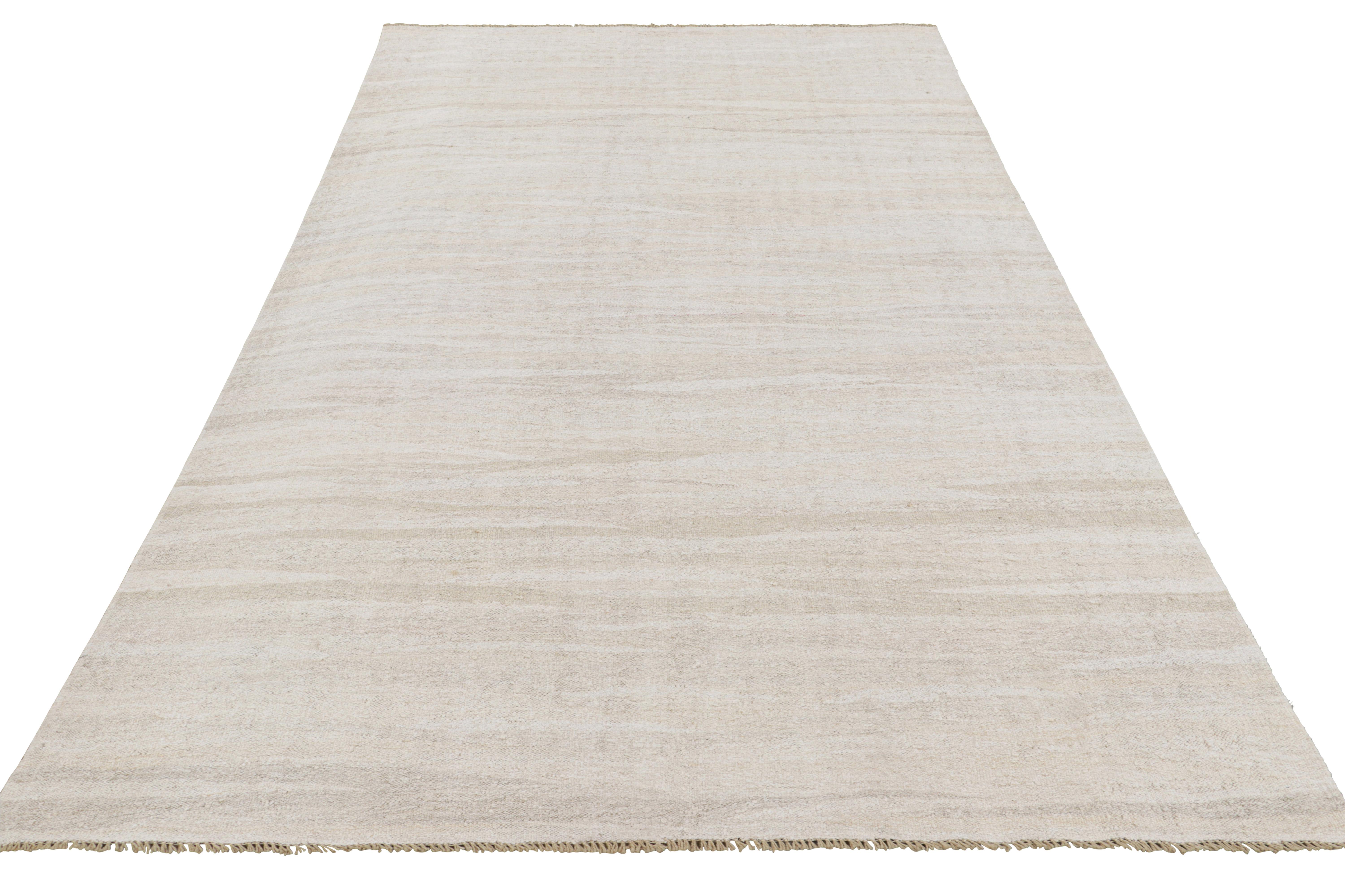 Kilim vintage nei toni del bianco e del beige, da Rug & Kilim In condizioni buone in vendita a Long Island City, NY