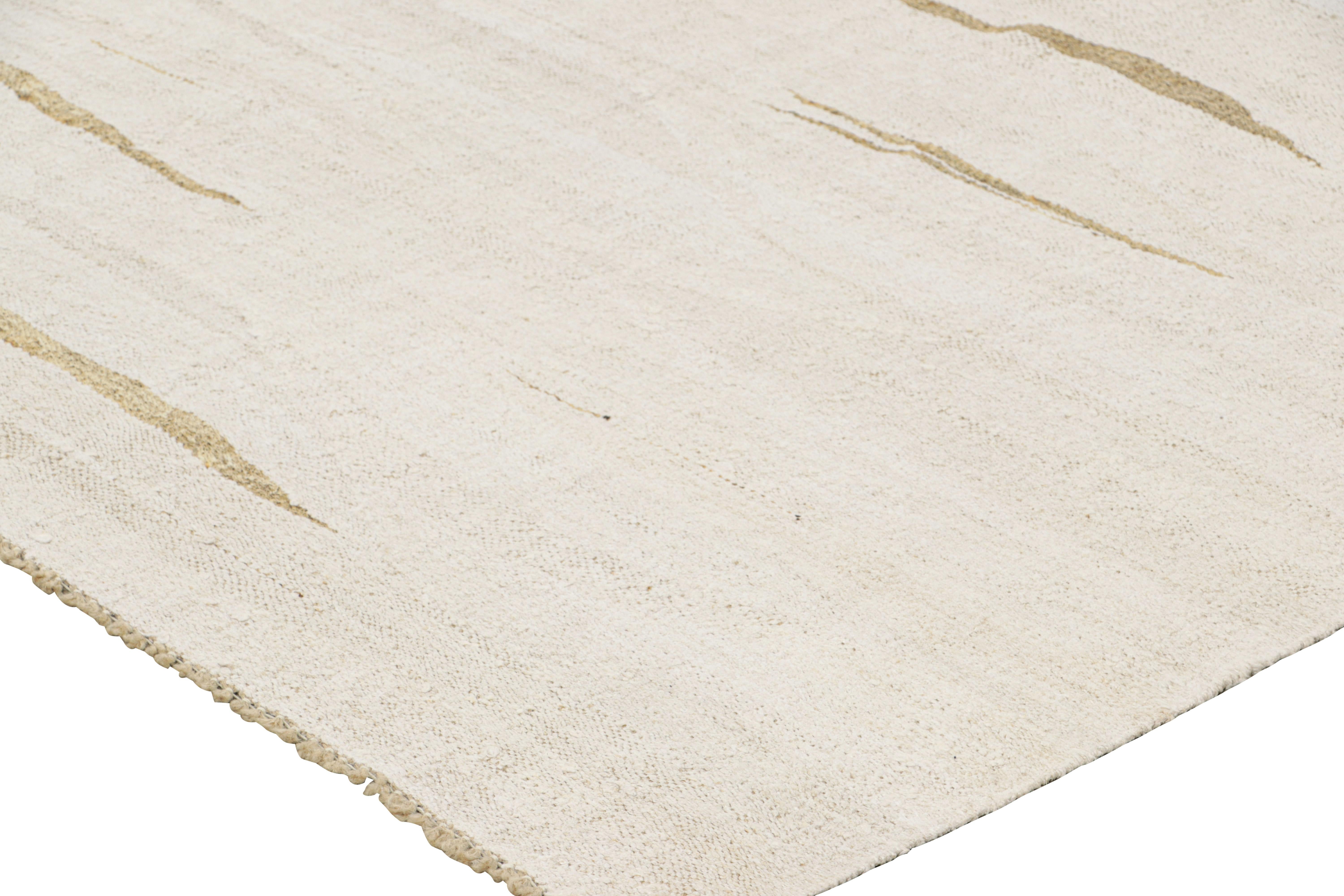 Mid-20th Century Vintage Kilim in White and Beige Tones from Rug & Kilim For Sale