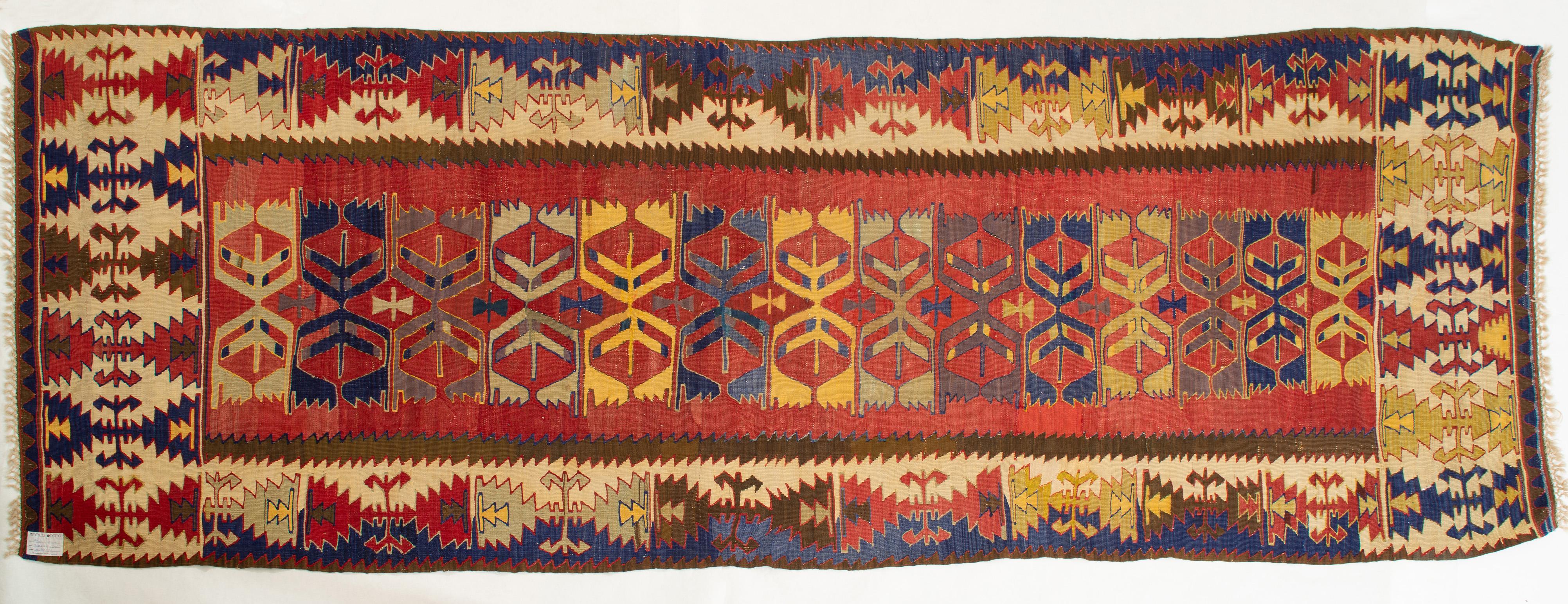 Beautiful little vintage Kilim runner or rug for everywhere. Pastel colors and geometric design make it easily setting in entrance, in study room, in sleeping room.
Nr. 930
Interesting price for closing activities.